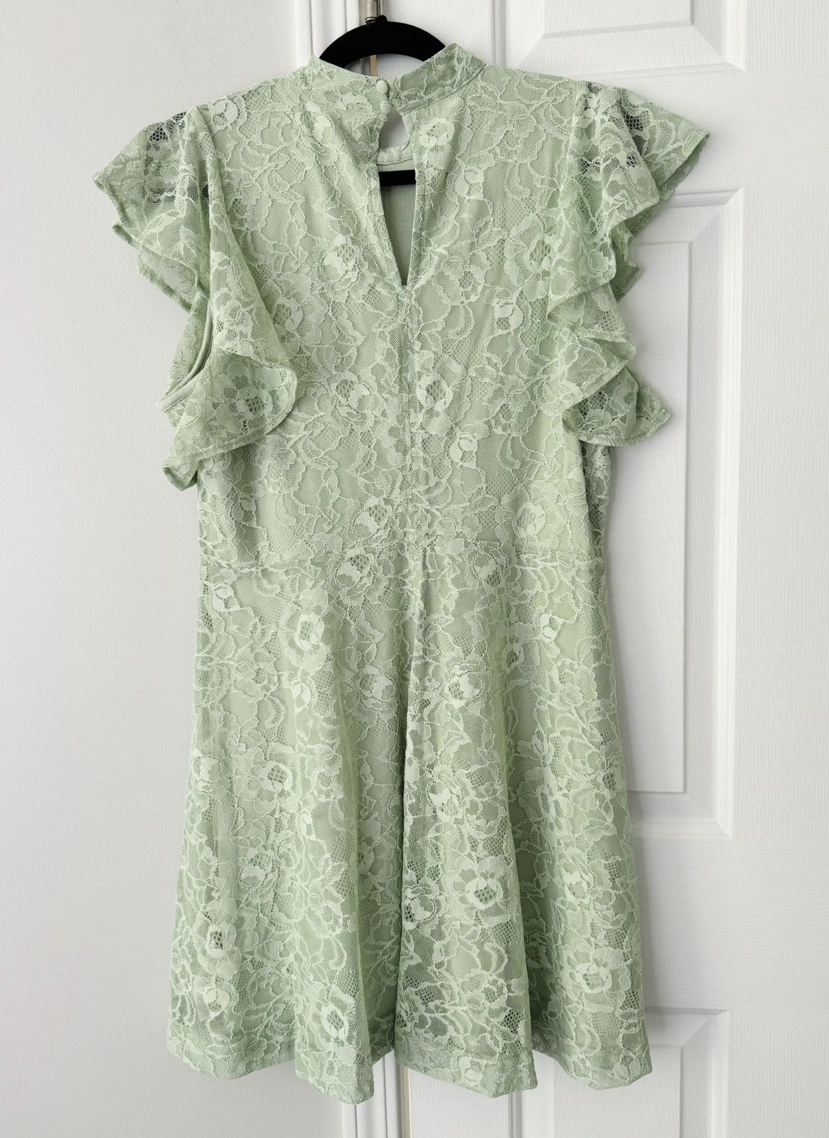 Anthropologie Anthropologie Maeve Mock-Neck Lace Mini Dress, Size XS Size XS / US 0-2 / IT 36-38 - 8 Thumbnail