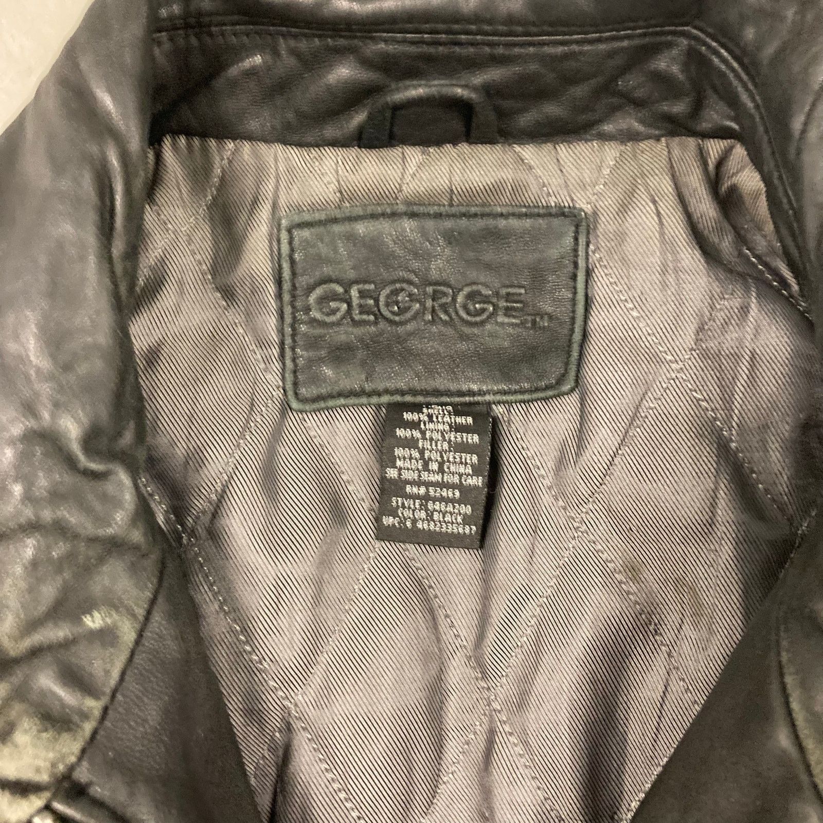 Vintage Vintage George leather jacket Size US L / EU 52-54 / 3 - 4 Thumbnail