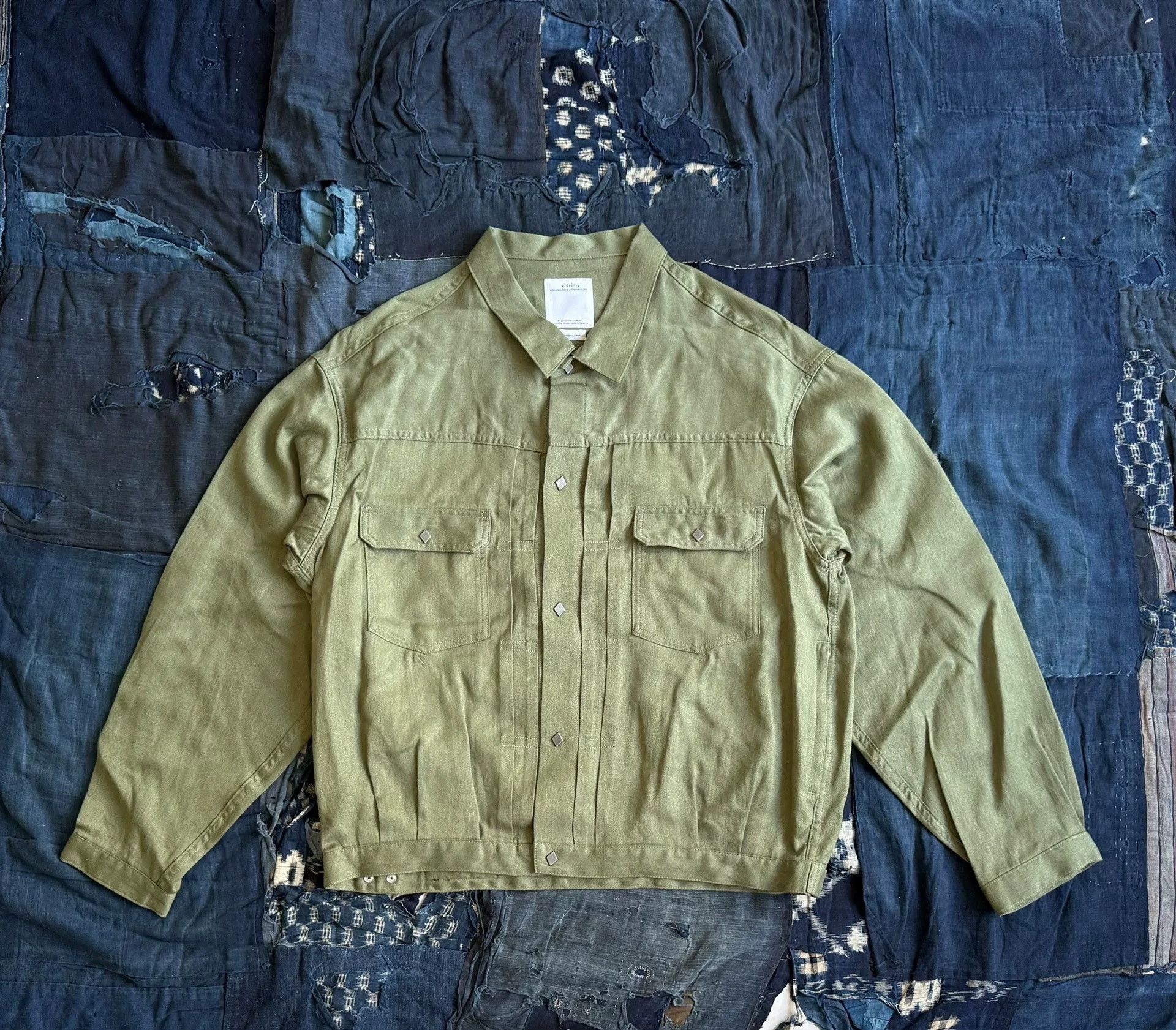 Visvim VISVIM 24SS 101XX Denim Linen Wool Jacket Size US XL / EU 56 / 4 - 1 Thumbnail