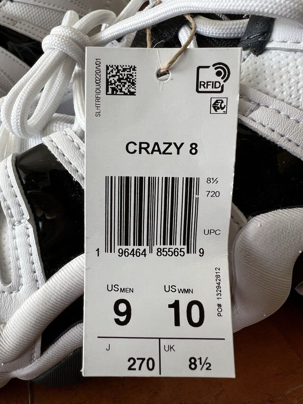 Adidas adidas Crazy 8 Kobe Bryant White Black Men Sz 9 Shoes Size US 9 / EU 42 - 17 Thumbnail