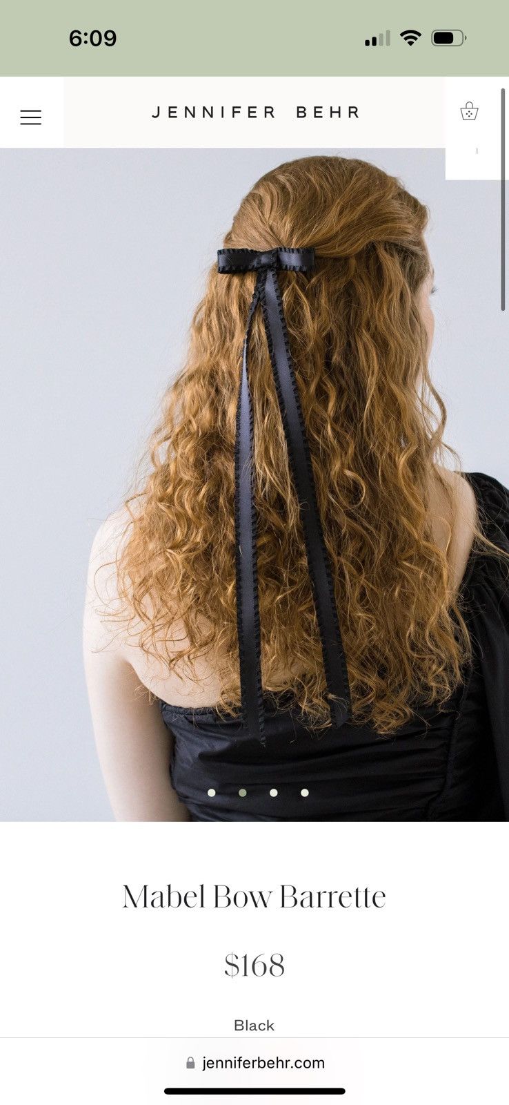 Other Mabel Bow hair clip from Jennifer Behr Size ONE SIZE - 6 Thumbnail