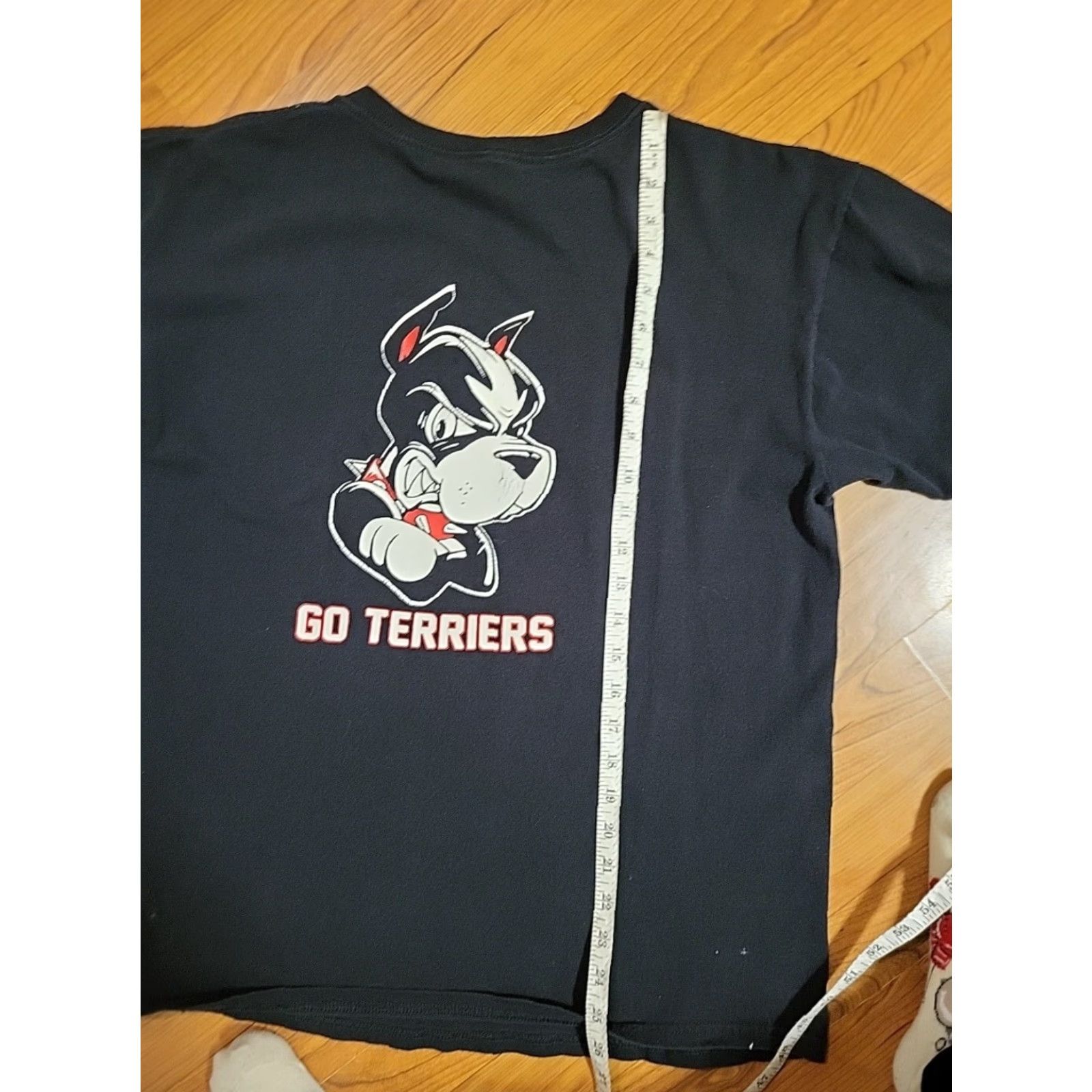 Anvil VINTAGE Anvil Shirt Unisex L Black 1990s Boston University Swimming & Diving Go Terriers Graphic Tee Mens Womens Size US L / EU 52-54 / 3 - 7 Thumbnail