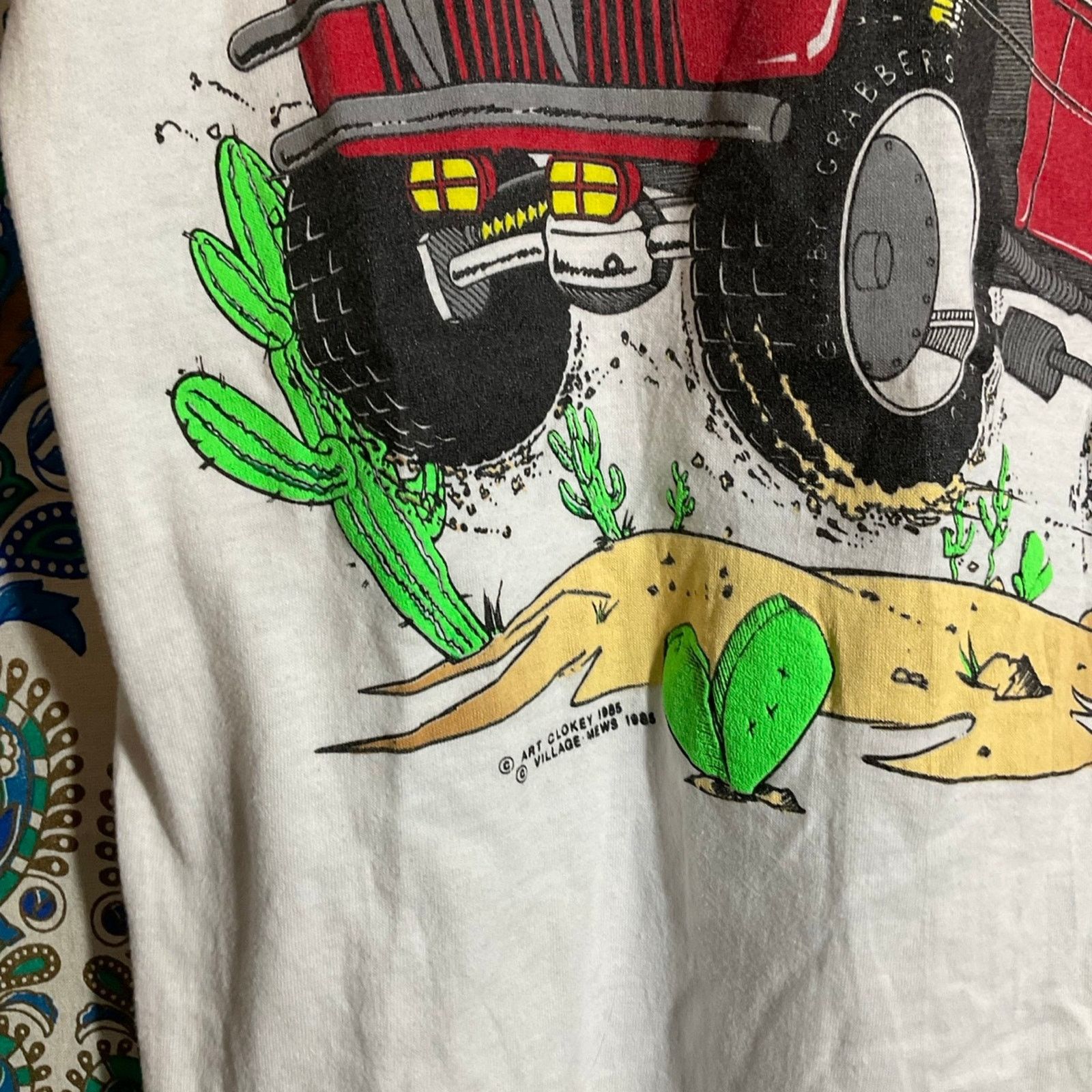 Gildan Vintage 1985 Gumby And Pokey Off Roadin Shirt Size US L / EU 52-54 / 3 - 3 Thumbnail