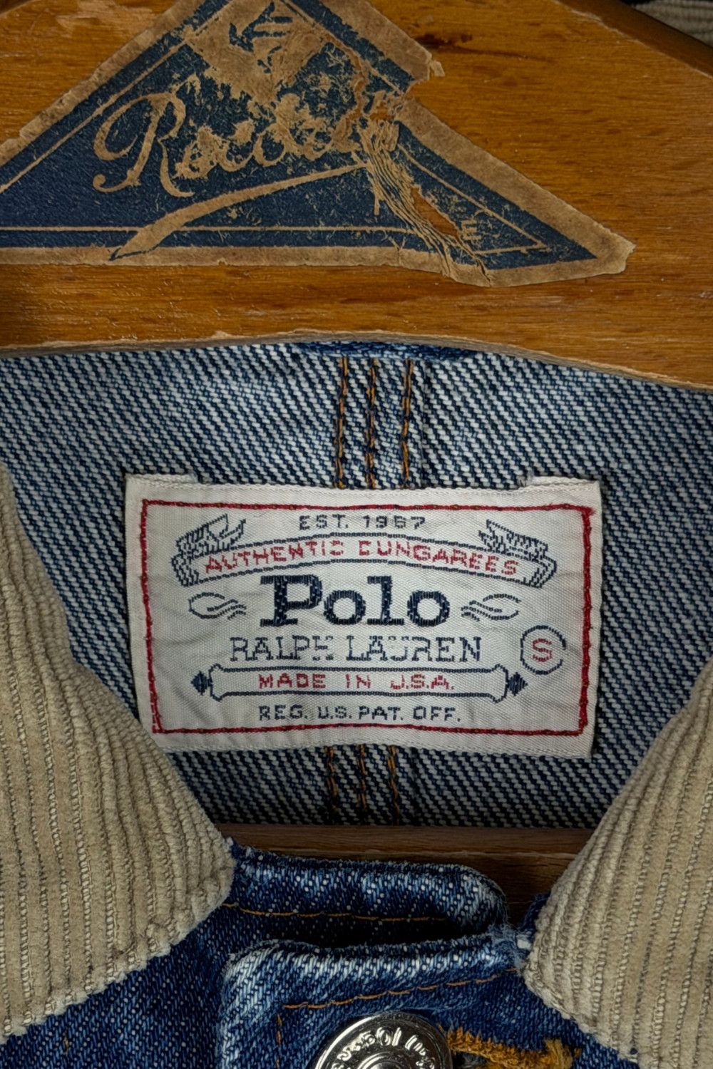 Polo Ralph Lauren Vintage Polo Ralph Lauren Denim Chore Jacket FW91 Workwear Size US S / EU 44-46 / 1 - 6 Thumbnail
