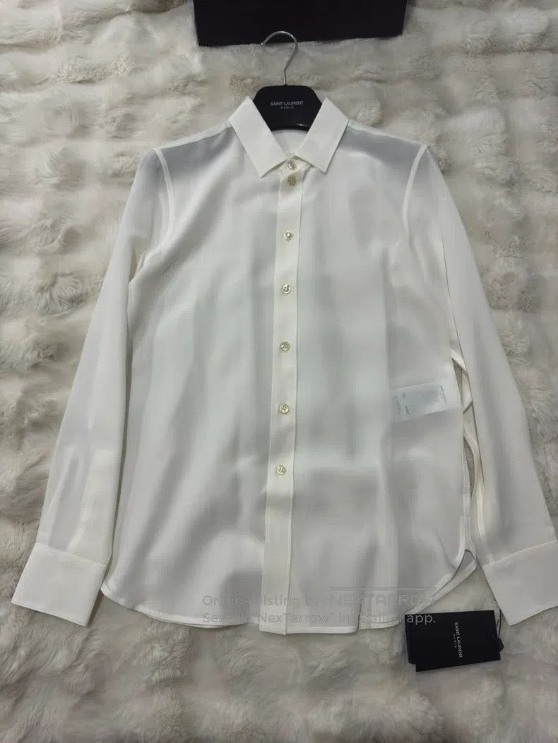 Saint Laurent Paris Saint Laurent Paris Women's Silk Shirt Size XS / US 0-2 / IT 36-38 - 1 Thumbnail