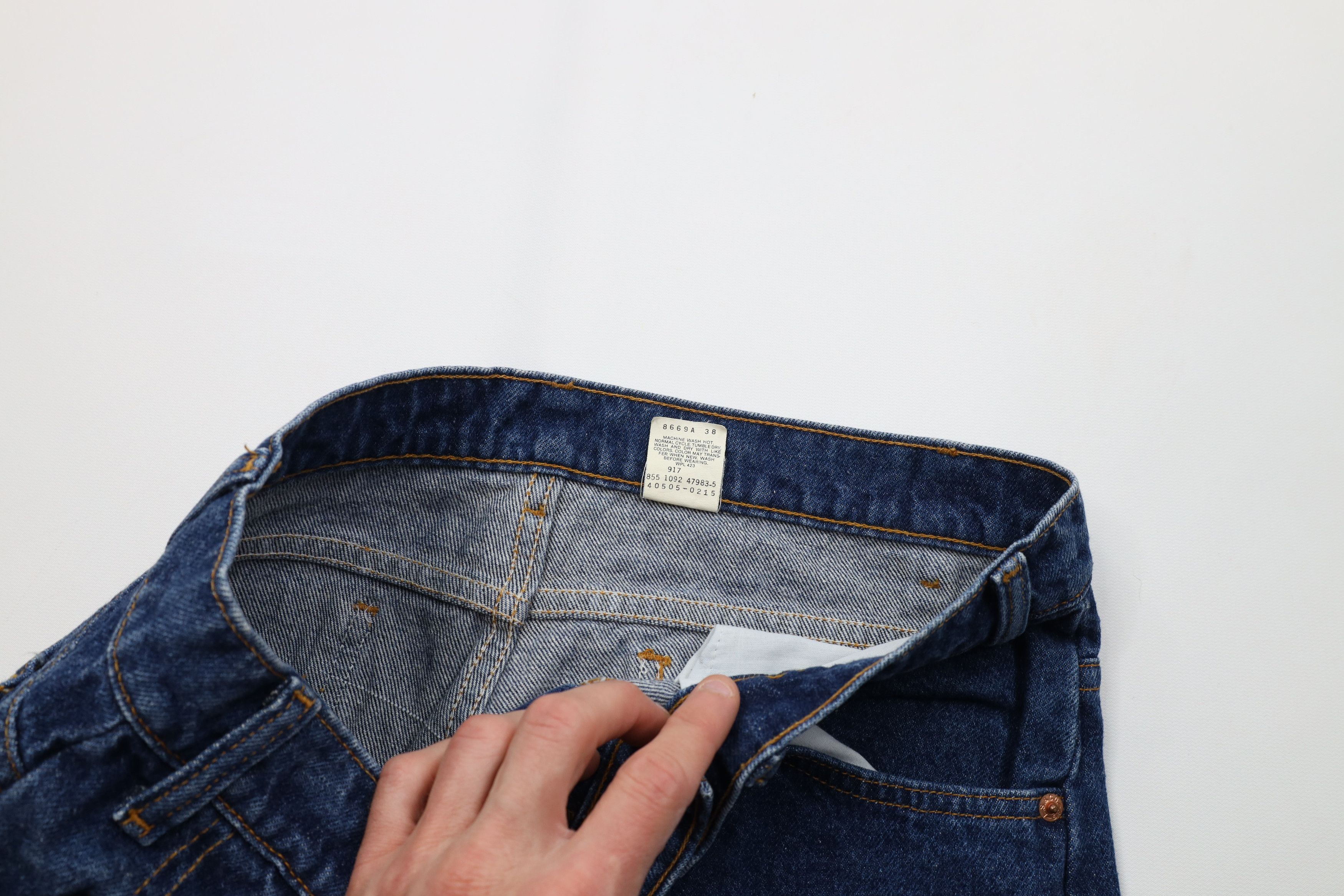 Levi's Vintage 90s Levis 505 Orange Tab Straight Leg Jeans Blue Size US 33 - 8 Thumbnail