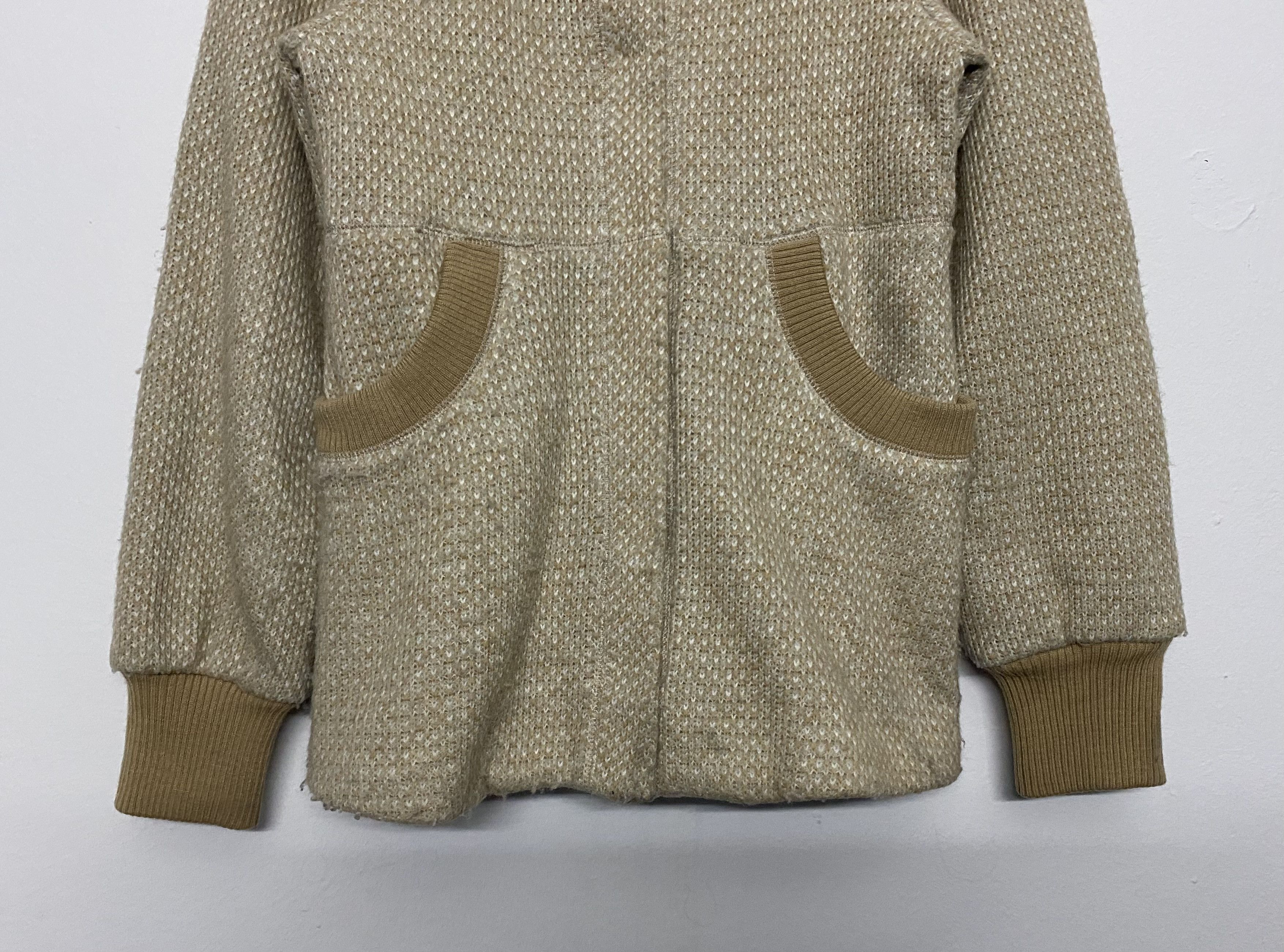 Tsumori Chisato TSUMORI CHISATO Wool Blend Stand Collar Cardigan Jacket Size S / US 4 / IT 40 - 4 Thumbnail