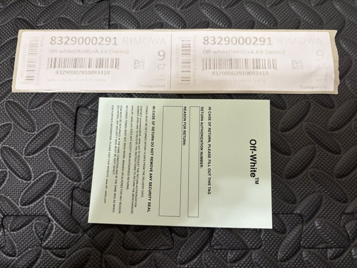 Off-White Off-White x Rimowa See Through 47L Luggage Case Size ONE SIZE - 20 Thumbnail