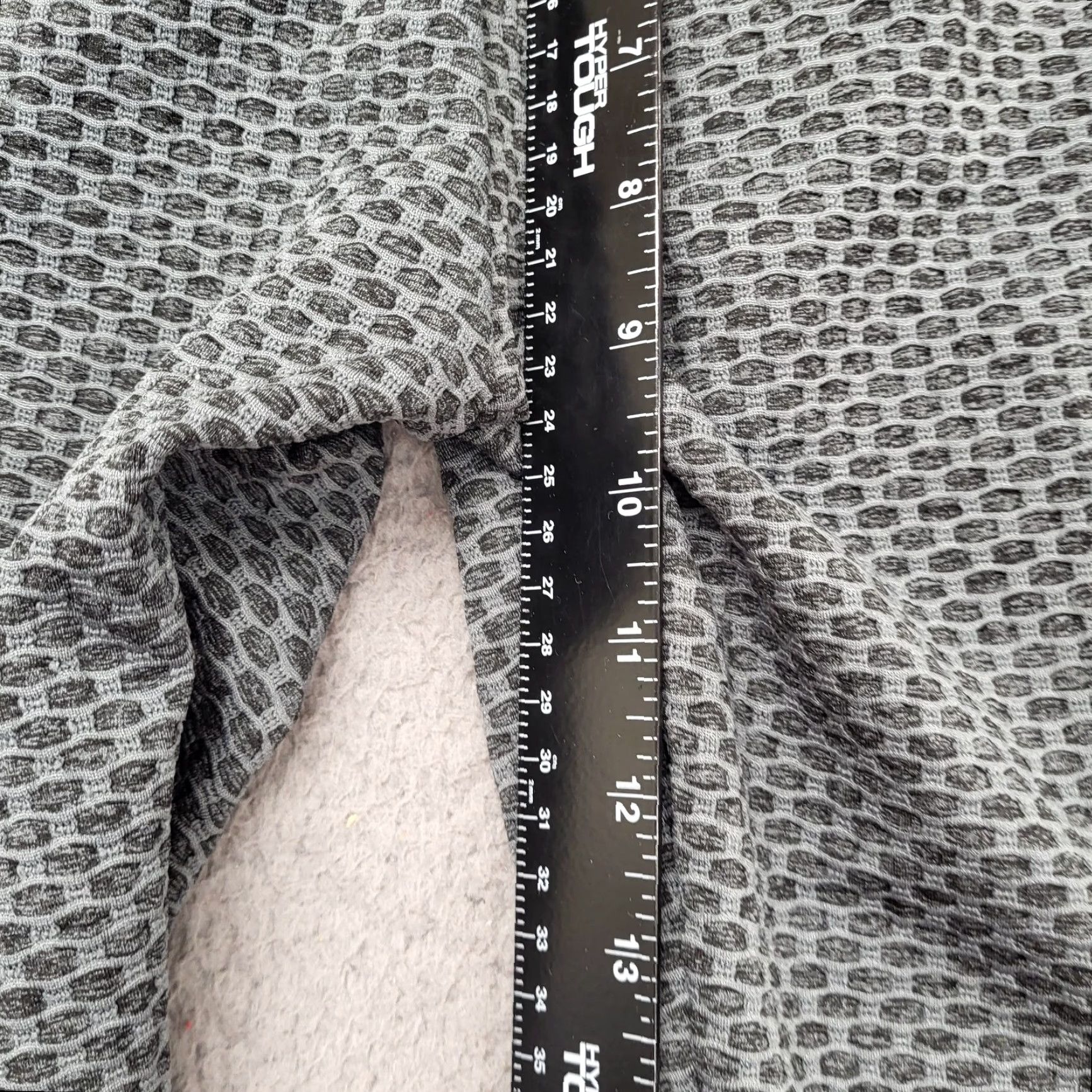 Vintage Blivener Leggings Womens XL Butt Lifting Textured Gray Scrunch Stretch Cropped Size 32" / US 10 / IT 46 - 6 Thumbnail