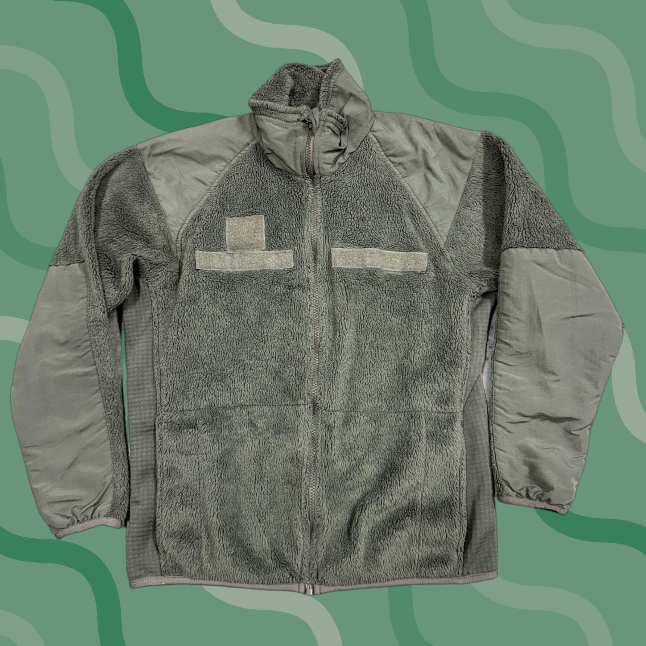 Vintage VINTAGE Polartec Fleece Jacket Mens XS Short Green ECWCS Gen III Cold Weather USGI Size US 27 - 1 Thumbnail