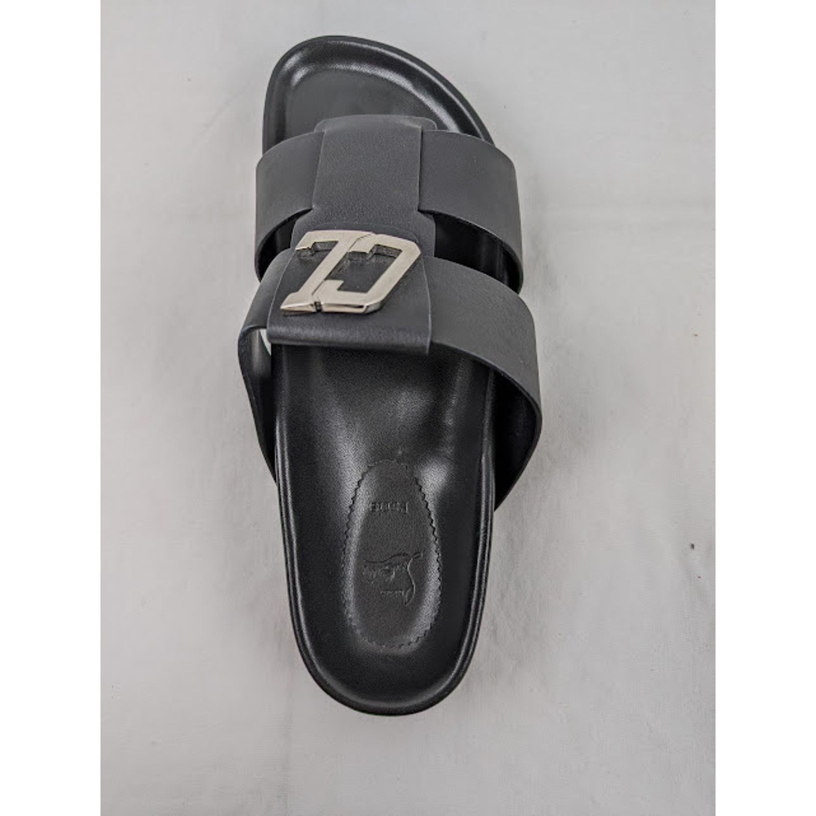 Christian Louboutin Dhabubizz Flat Slides in Black BNWB 42