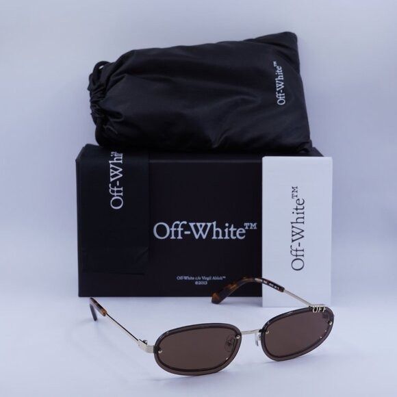 Off-White 🕶️New Off-White OERI13M MIAMI 7664 Sunglasses - Gold Frame Size ONE SIZE - 1 Thumbnail