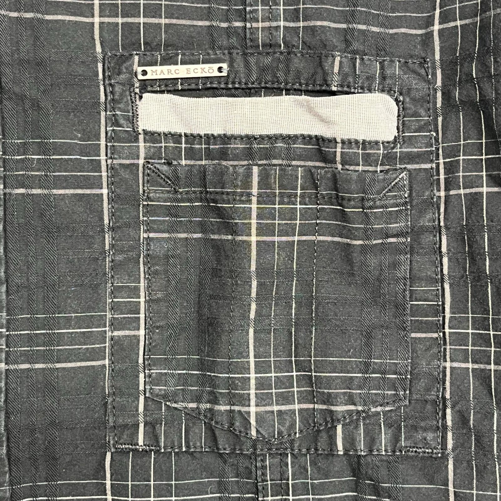 Marc Ecko Mark Ecko Cut & Sew Long Sleeve Plaid Button Down Shirt XL Size US XL / EU 56 / 4 - 3 Thumbnail