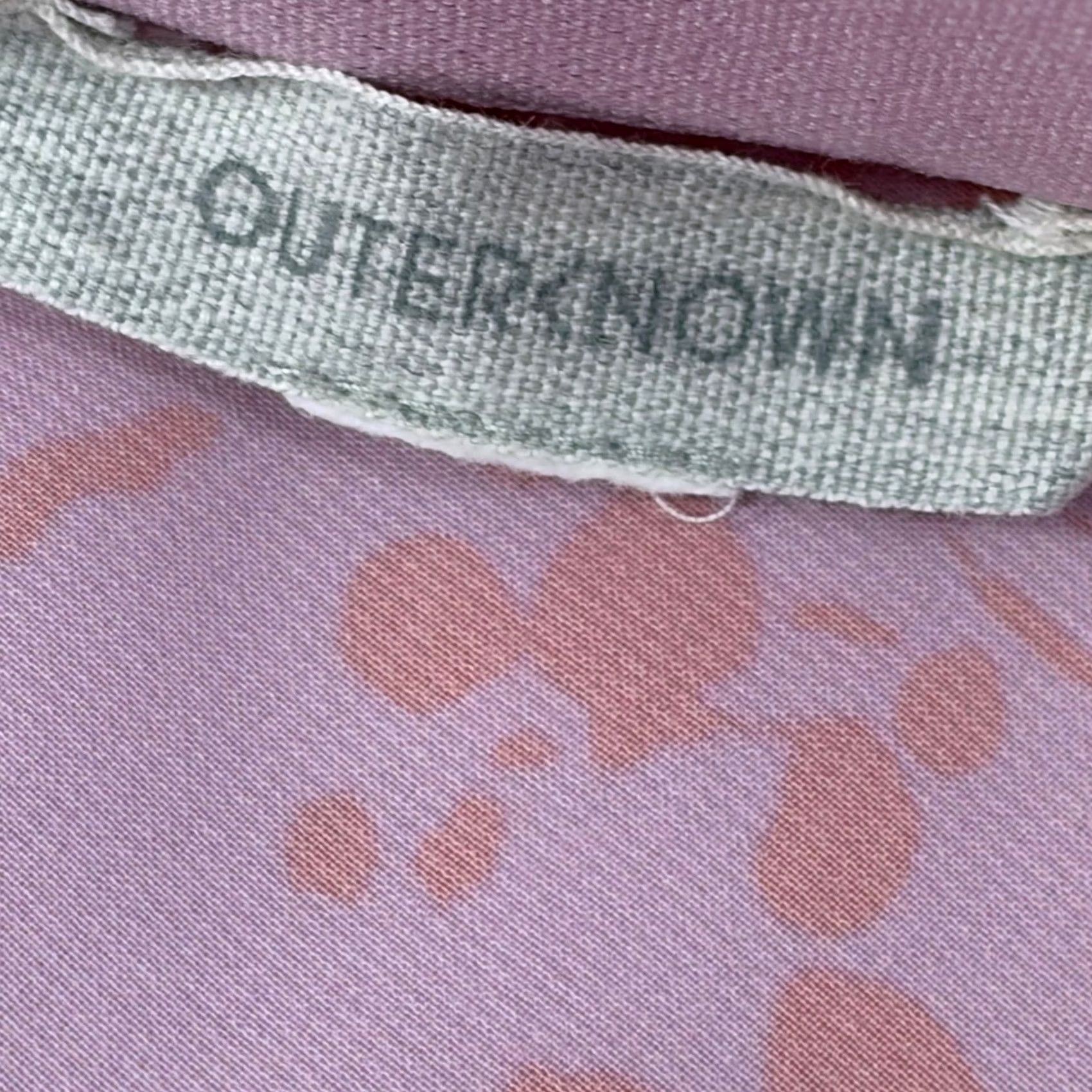 Outerknown Outerknown Skirt A-Line Midi Floral Elastic Waist Multicolor Lavender Pink 33in Womens M Size 32" / US 10 / IT 46 - 6 Thumbnail