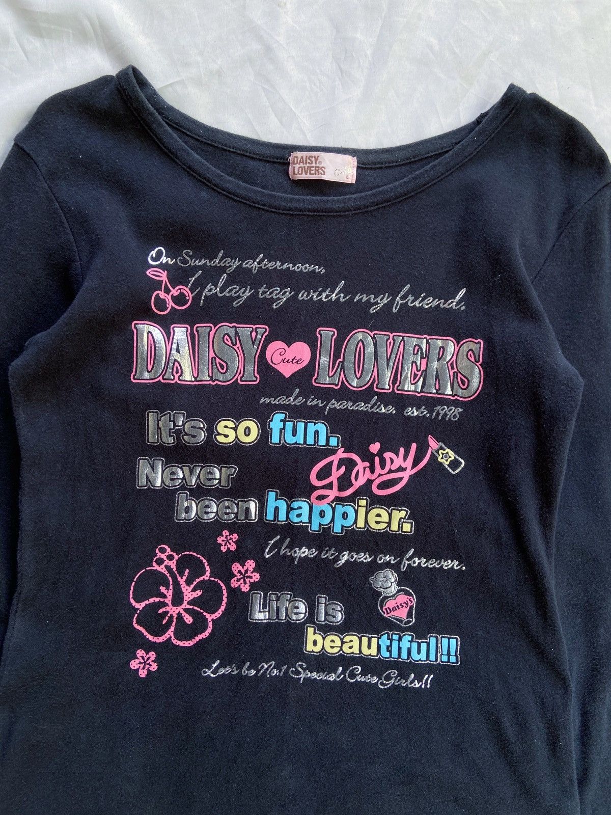 DAISY CUTE LOVERS POEM LONG SLEEVE