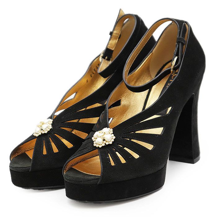 Chanel Chanel Chanel G45455 Leather Suede Pumps Leather Shoes G45455 DUTY FREE for USA Size ONE SIZE - 1 Thumbnail