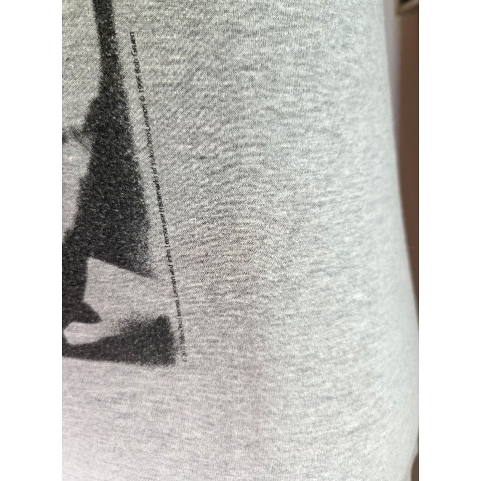 Olive John Lennon T Shirt Mens Medium Gray New York City Beatles Crew Live Nation Music Rock City Size US M / EU 48-50 / 2 - 2 Thumbnail
