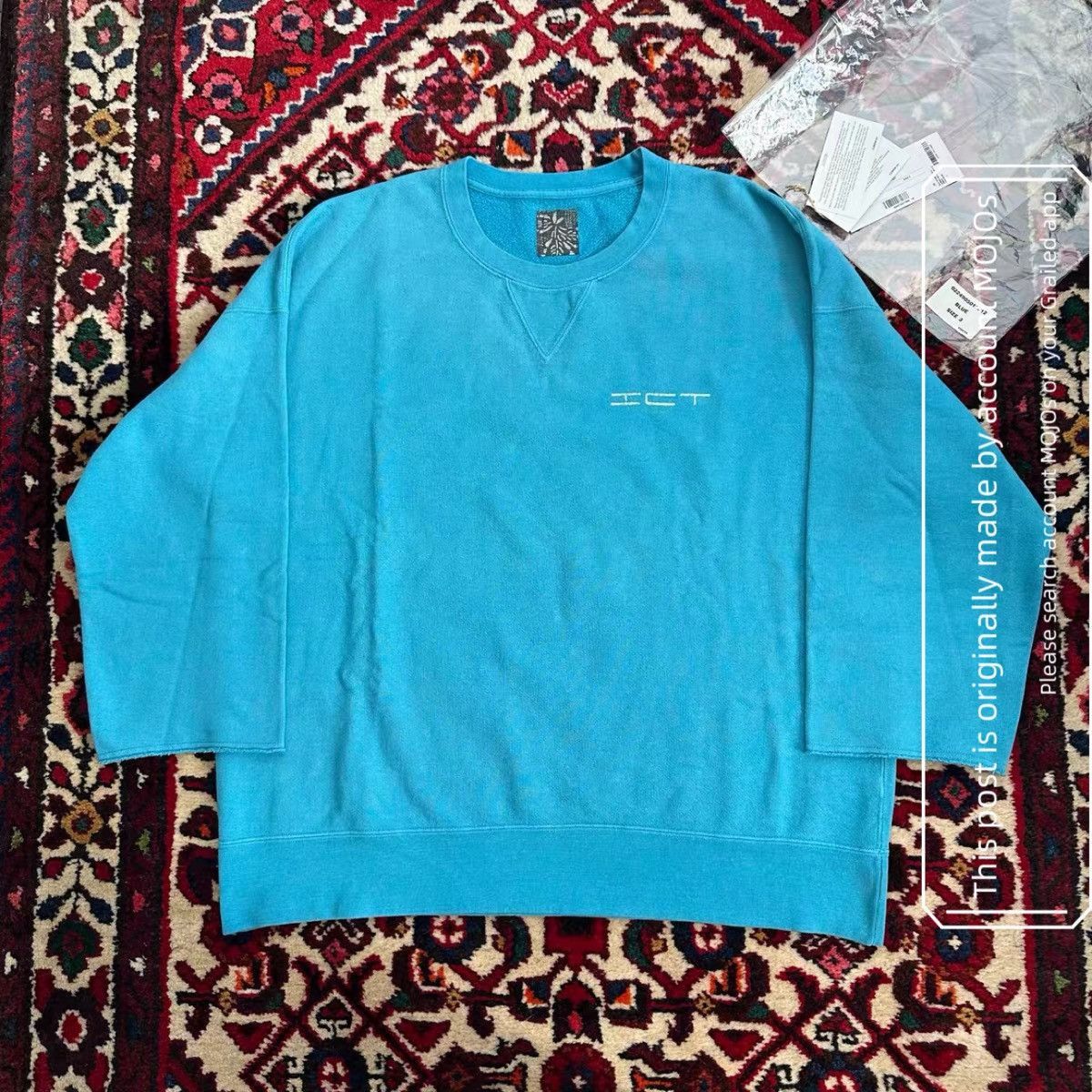 Visvim Sz 3 Visvim 24AW ICT Ocean Blue SB Sweatshirt mo.jos20 Size US L / EU 52-54 / 3 - 1 Thumbnail