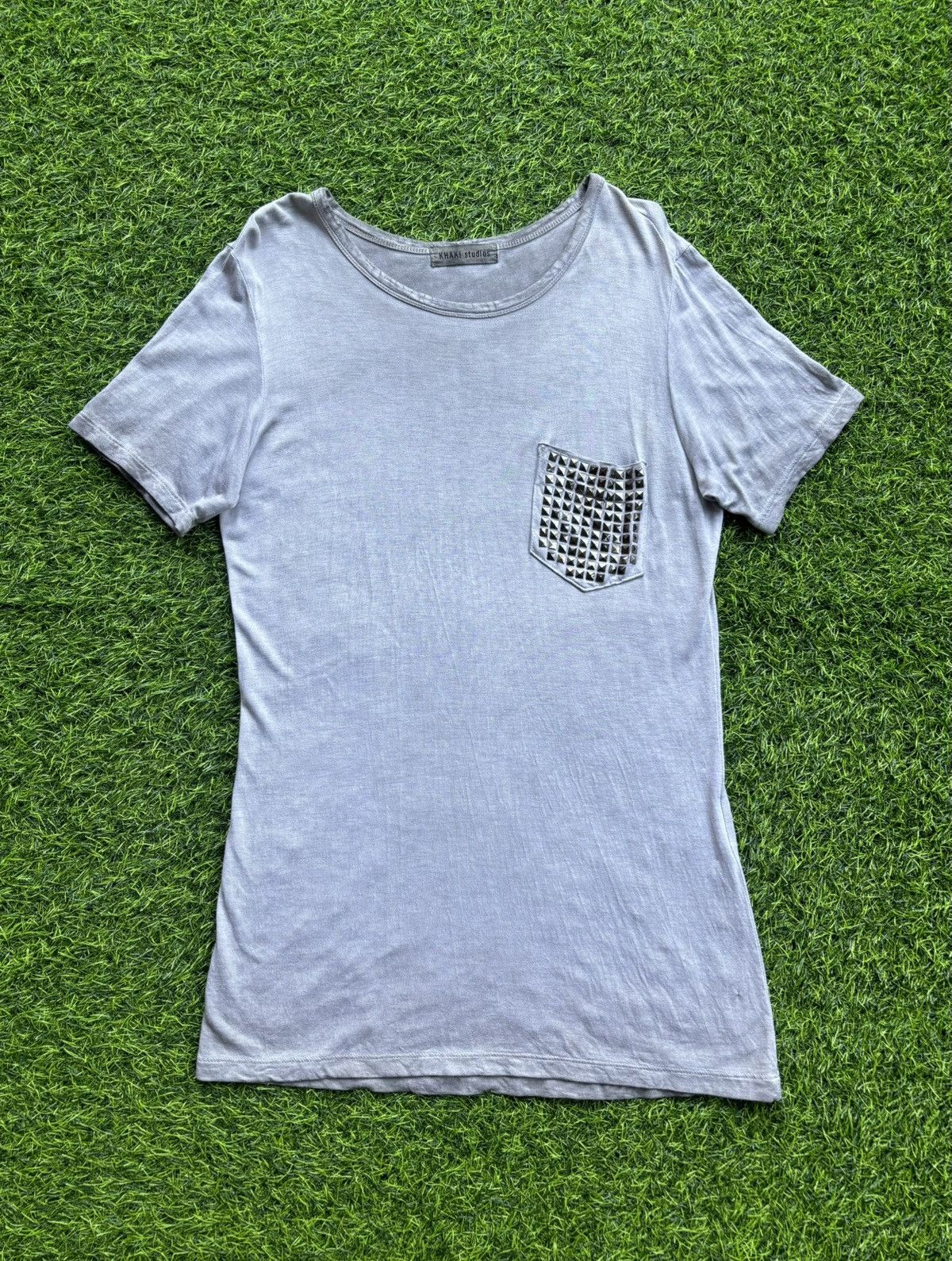 Hysteric Glamour Y2k Khaki Studio Pocket Studded Tshirt Size US M / EU 48-50 / 2 - 1 Thumbnail