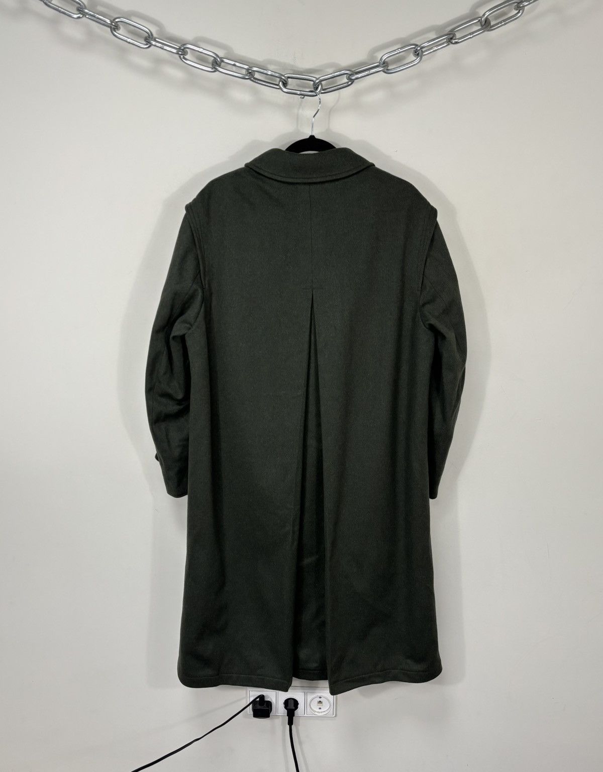 Other Lodenfrey Men’s Forest Green Wool Cashmere Long Overcoat Size US L / EU 52-54 / 3 - 3 Thumbnail