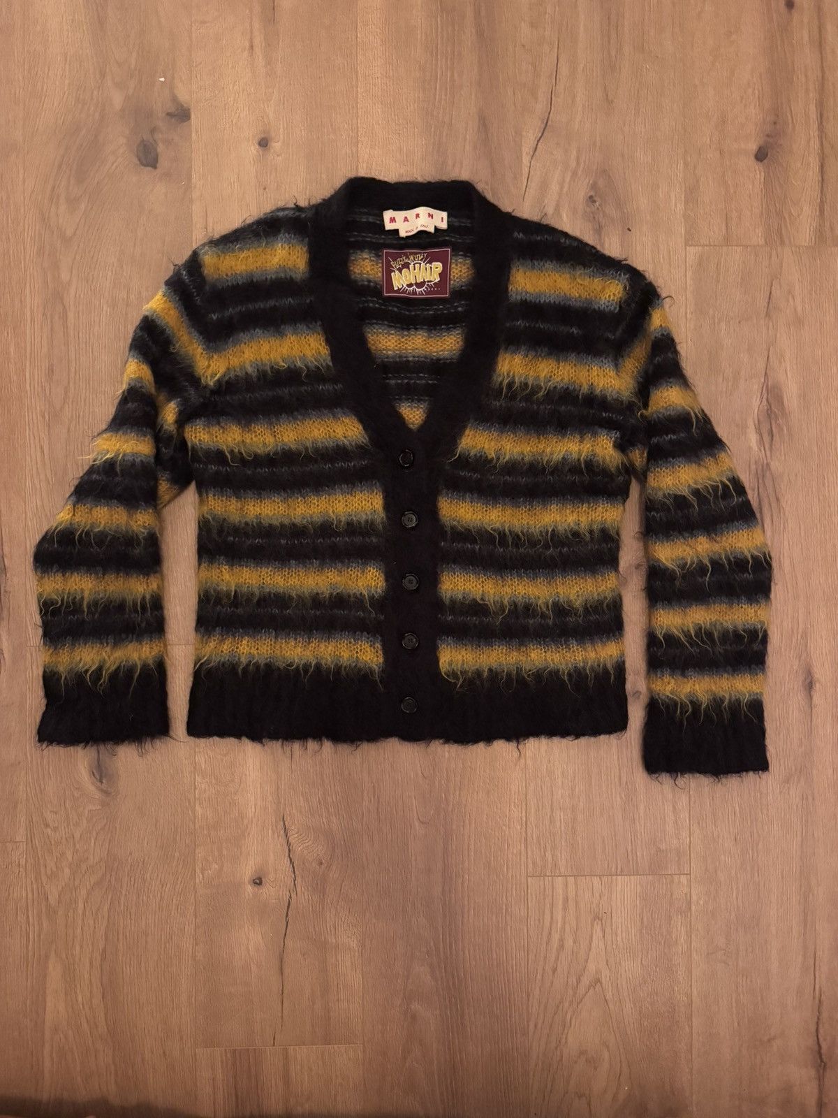 Marni Marni Mohair Cardigan Size US XXS / EU 40 - 1 Thumbnail