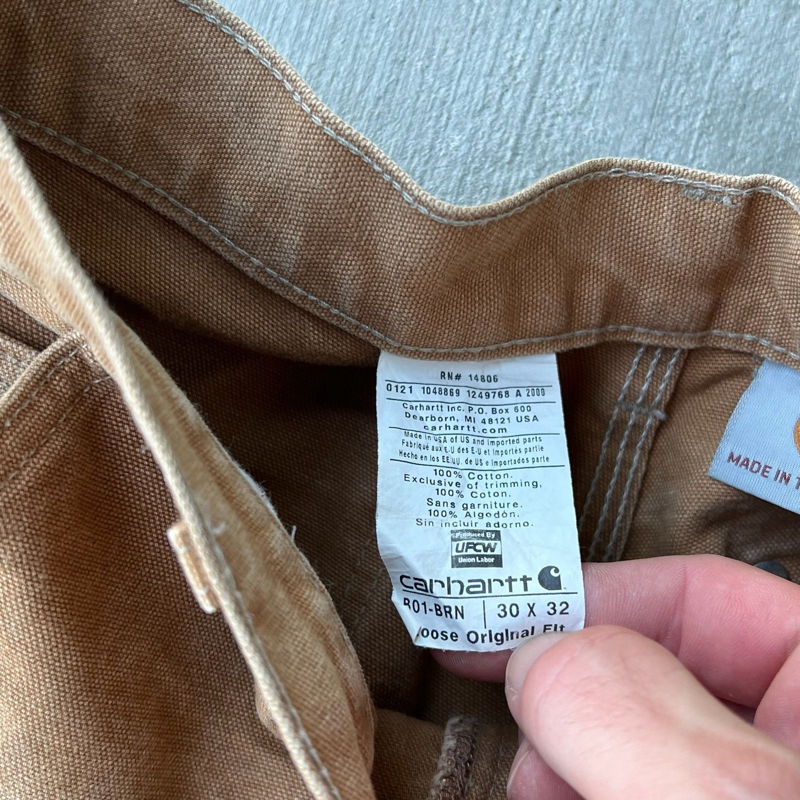 Carhartt × Vintage Carhartt brown double knee work wear carpenter pants Size US 28 / EU 44 - 6 Thumbnail