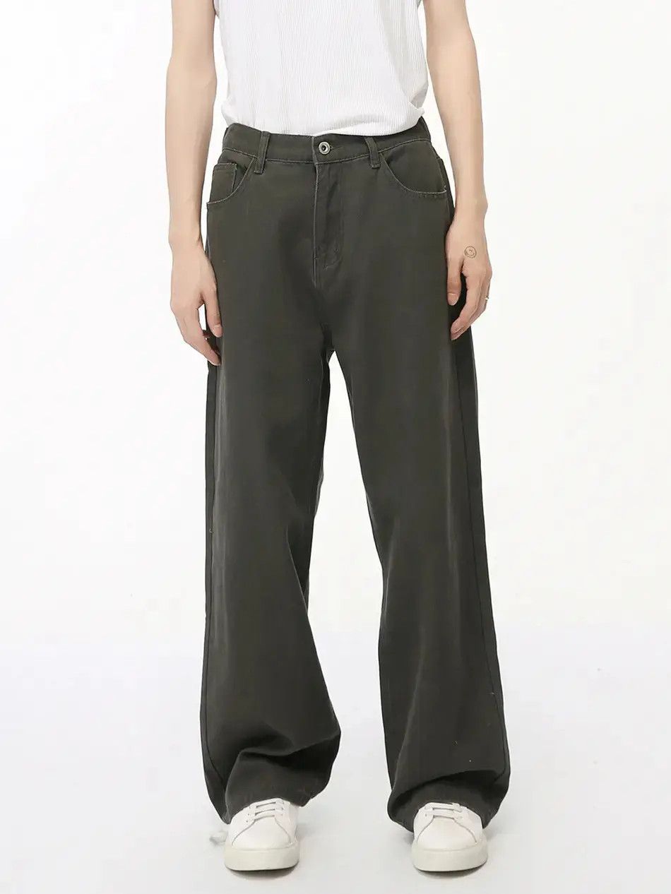 Japanese Brand Retro straight high street casual jeans Size US 32 / EU 48 - 2 Thumbnail