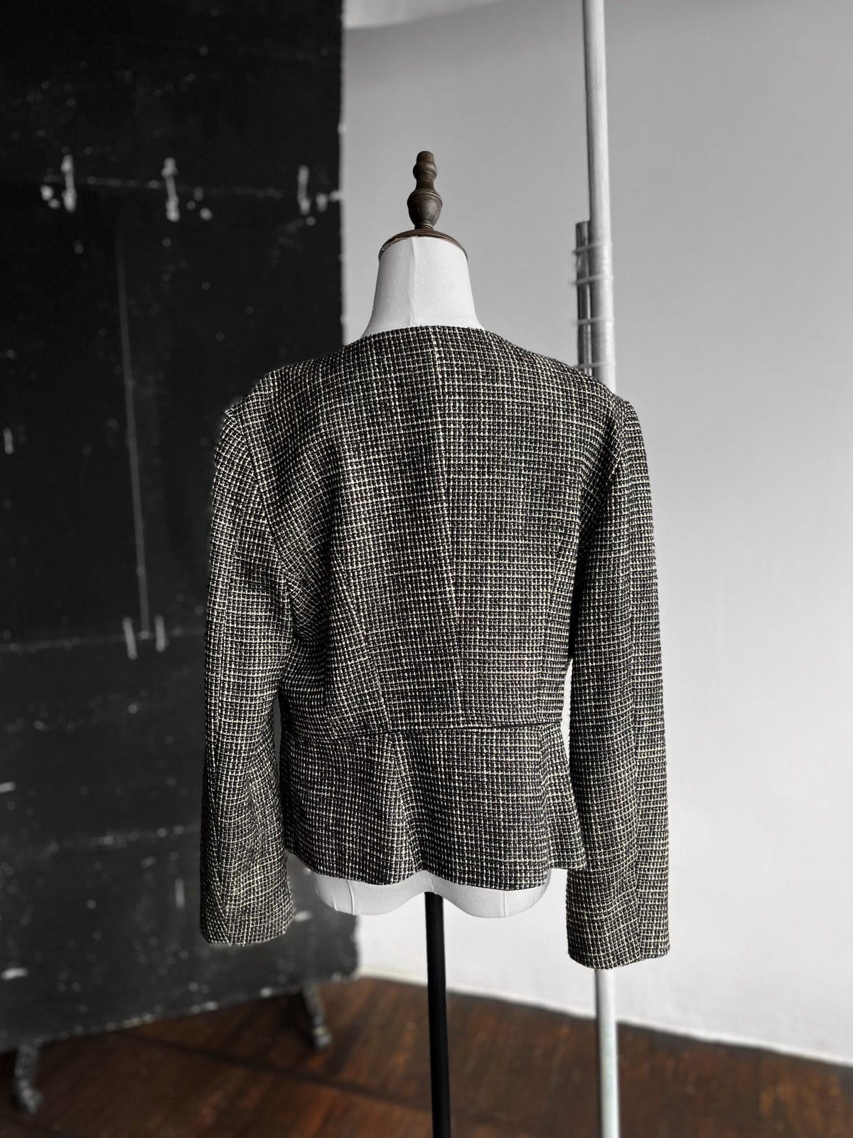 Max Mara Max Mara Womens Premium Gray Wool Long Sleeve Blazer Jacket Size M / US 6-8 / IT 42-44 - 5 Thumbnail