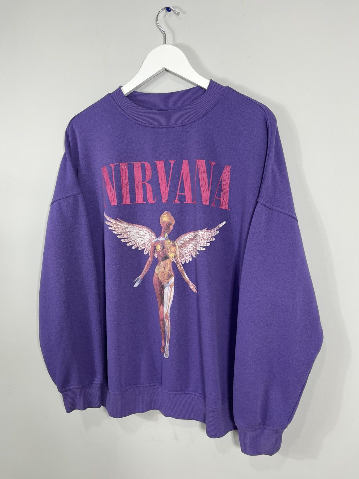 Nirvana Vintage 00's Y2k Nirvana In Utero Oversized Baggy Sweatshirt Size US M / EU 48-50 / 2 - 4 Thumbnail
