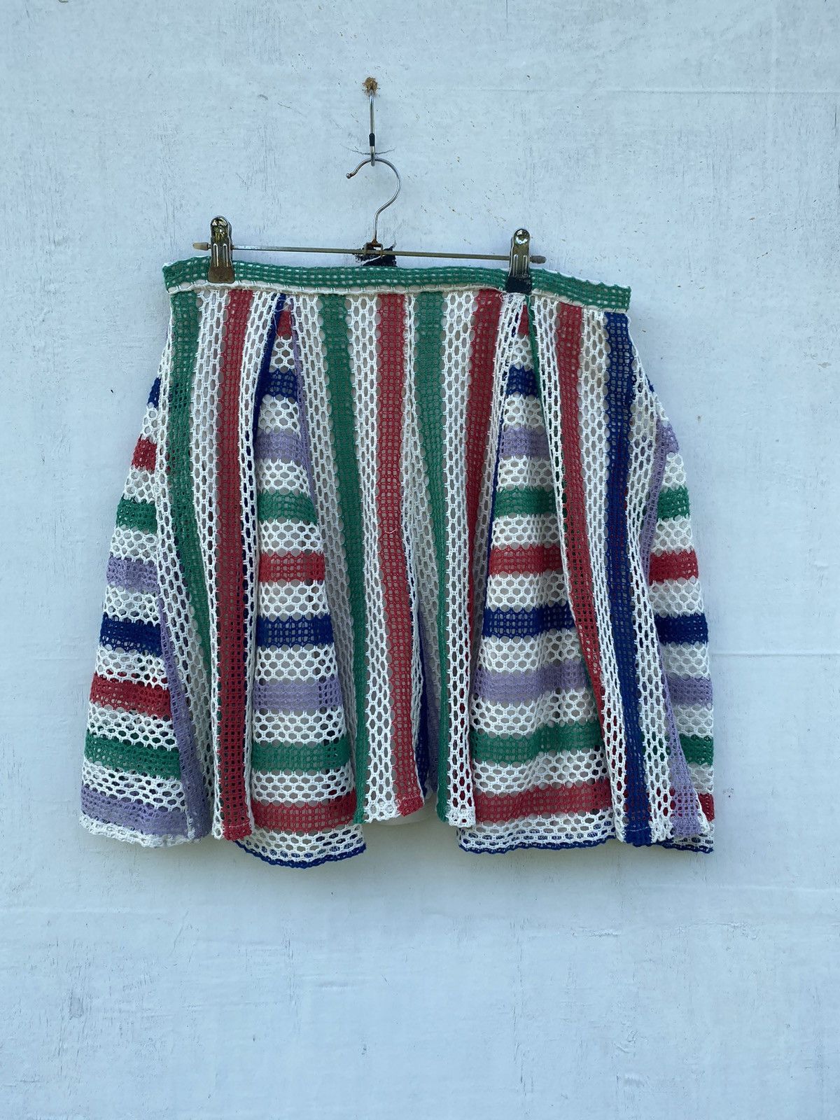 EVA FRANCO KNIT DESIGN MINI SKIRT MULTI COLOUR