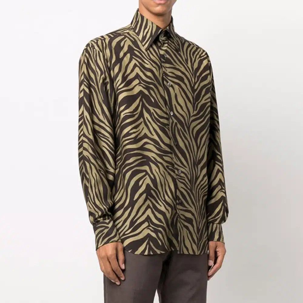 Tom Ford o1loc1c1224 94YYDE Shirt in Beige Brown Size US M / EU 48-50 / 2 - 1 Preview