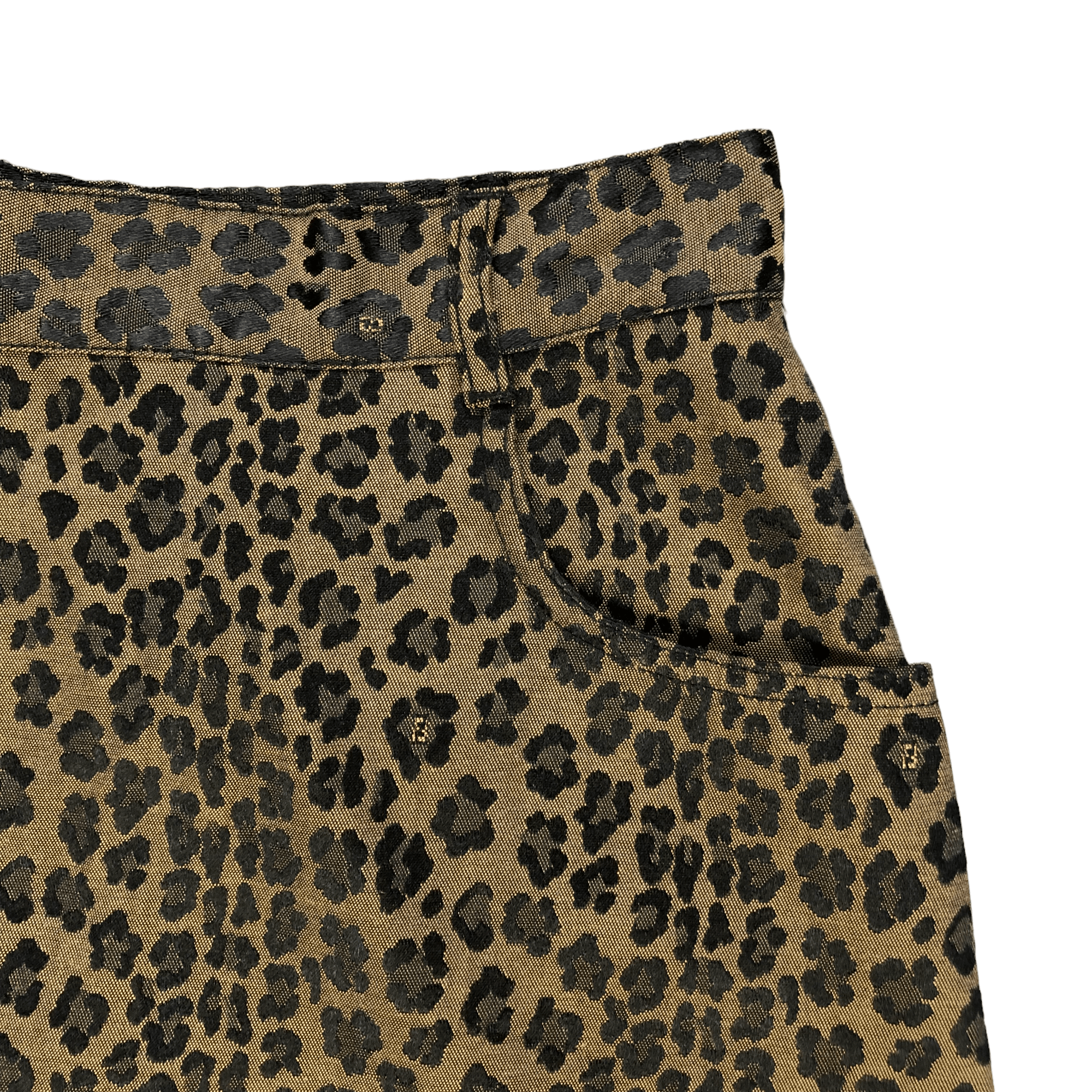 Fendi FENDI JEANS LEOPARD SKIN DESIGNS MINI SKIRTS #6249-220 Size 23" - 4 Thumbnail