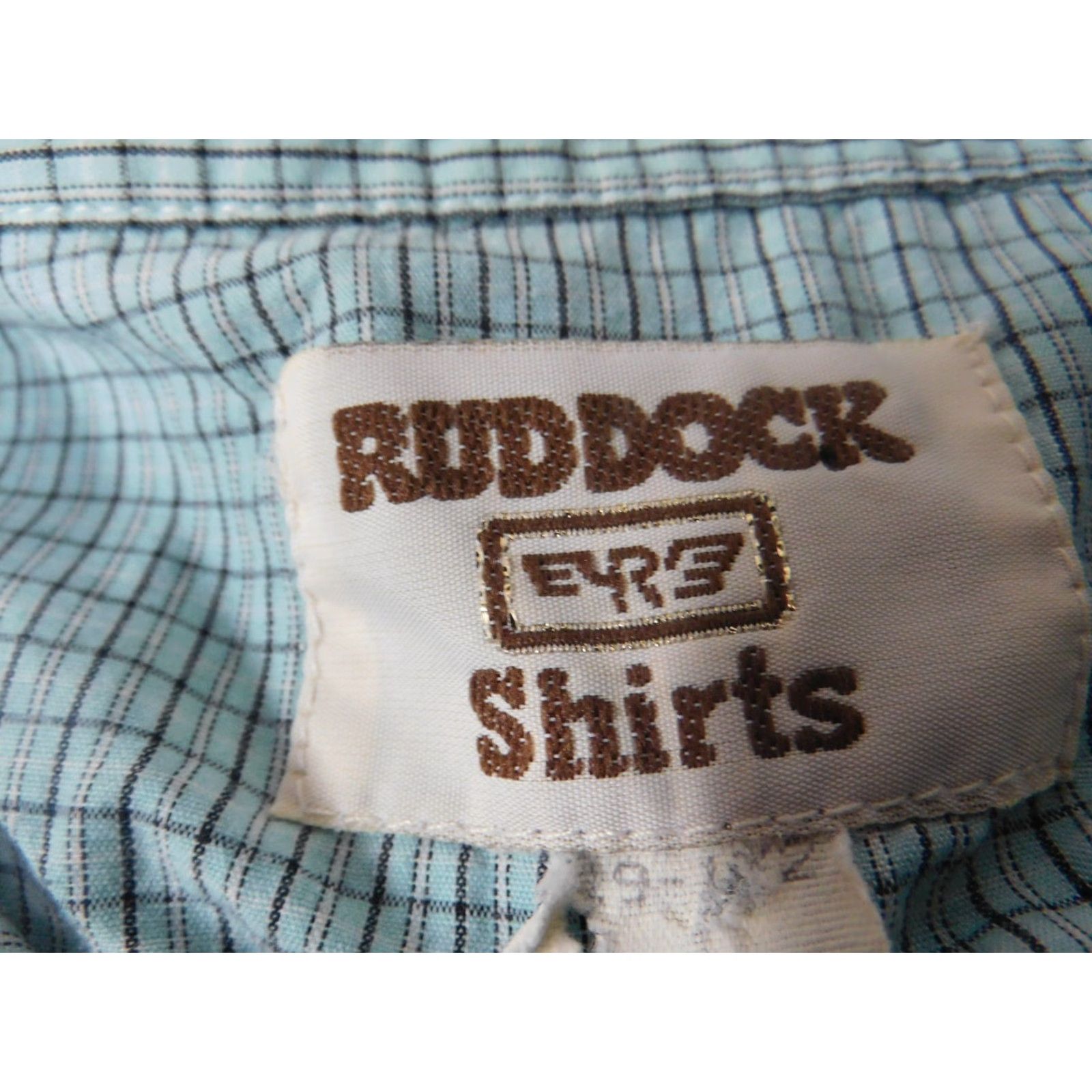 Vintage Ruddock Shirt Mens 39 Blue Plaid Western Snap Vintage Button-Up Short Sleeve Silk Knit Collared Logo Graphic Print Size US L / EU 52-54 / 3 - 6 Thumbnail