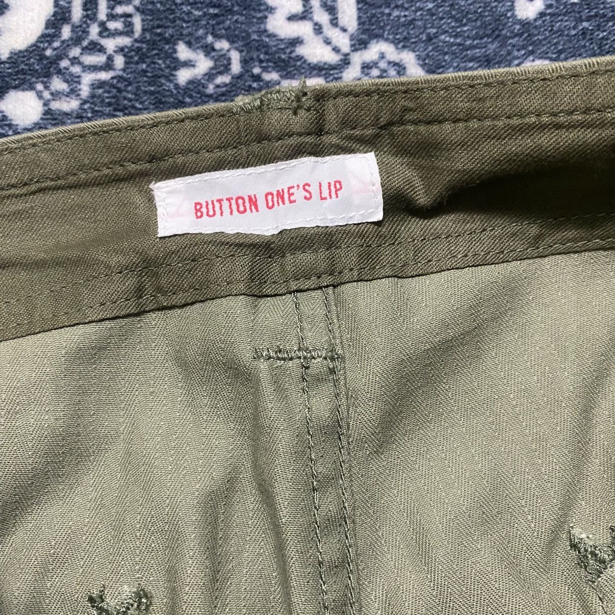 Japanese Brand BUTTON ONE'S LIP Herringbone Fatigue Pants Size US 30 / EU 46 - 21 Thumbnail