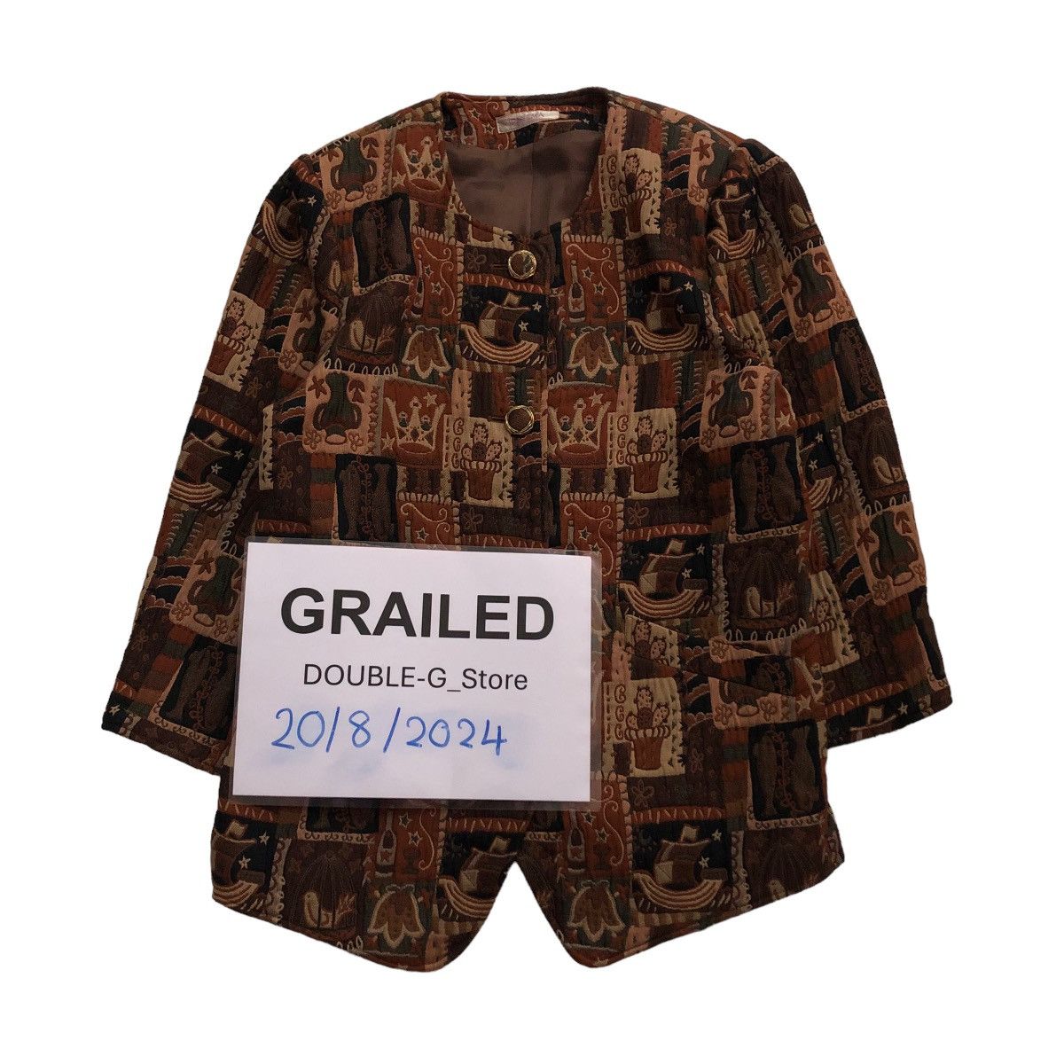 Japanese Brand 📌VINTAGE BIKER JACKET BUTTON PATCHWORK IPANEMA ISSEY MIYAKE Size M / US 6-8 / IT 42-44 - 1 Thumbnail