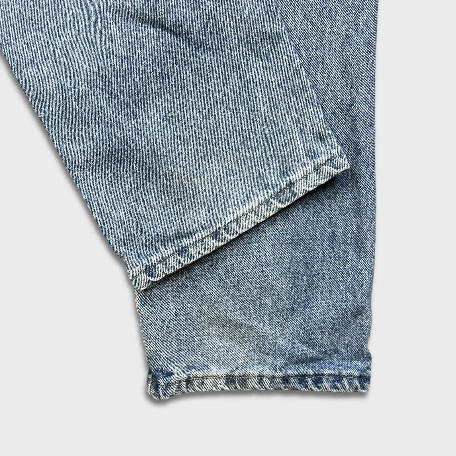 Vintage × Wrangler Wrangler Jeans Men 34x32 Blue Straight Work Wear Denim Pants Size US 34 / EU 50 - 7 Thumbnail