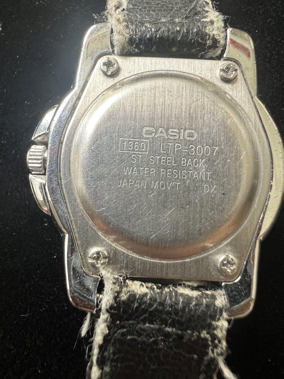Casio Casio Women’s LTP-3007 Watch Nylon Band NEW BATTERY Size ONE SIZE - 4 Thumbnail