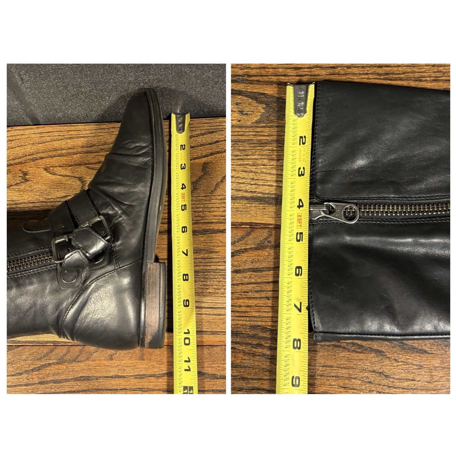 Steve Madden Steve Madden Saviorr Black Leather Knee High Boots Women’s 9 Size US 9 / IT 39 - 7 Thumbnail
