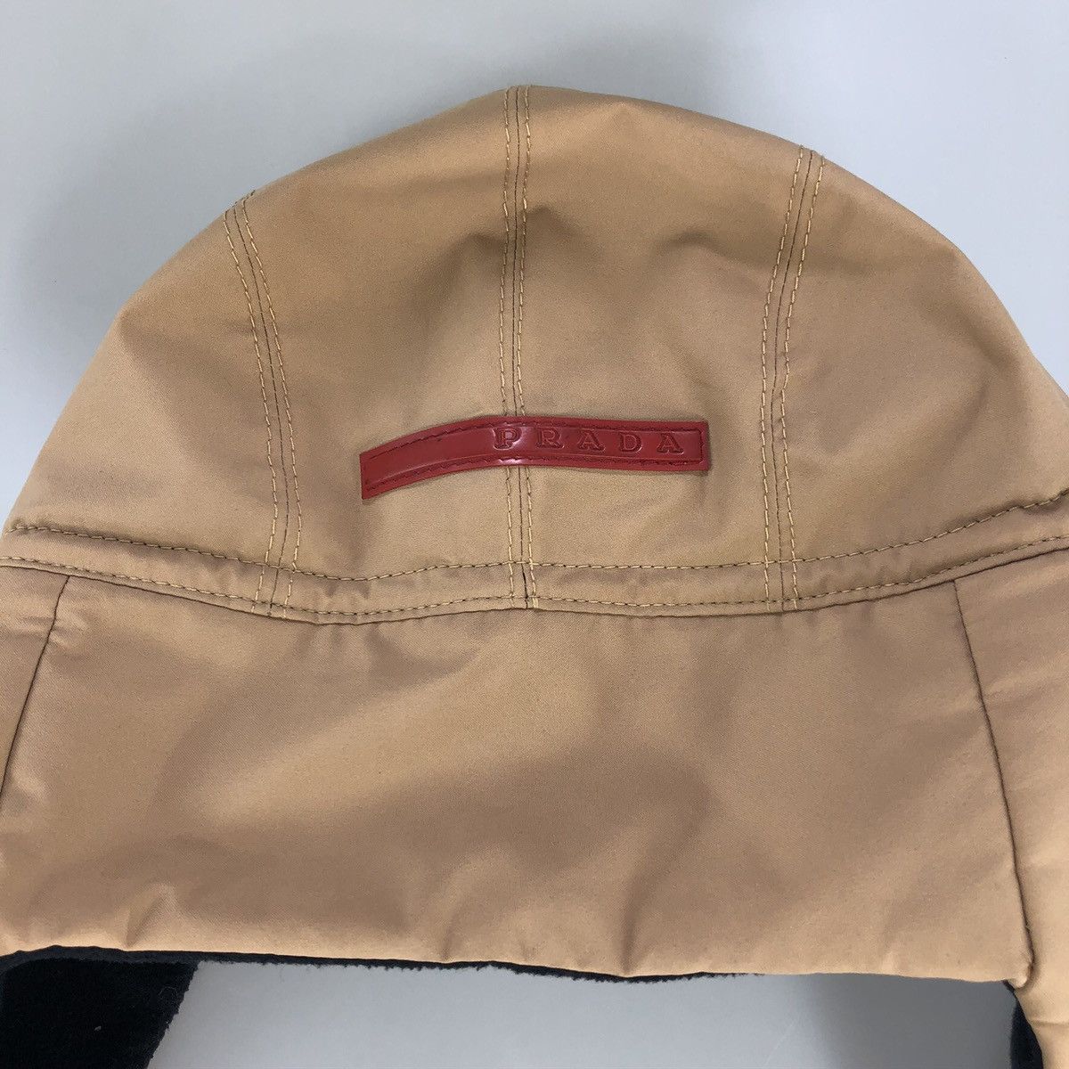 Prada Prada brown techno logo insulated trapper cap NWT Size ONE SIZE - 7 Thumbnail