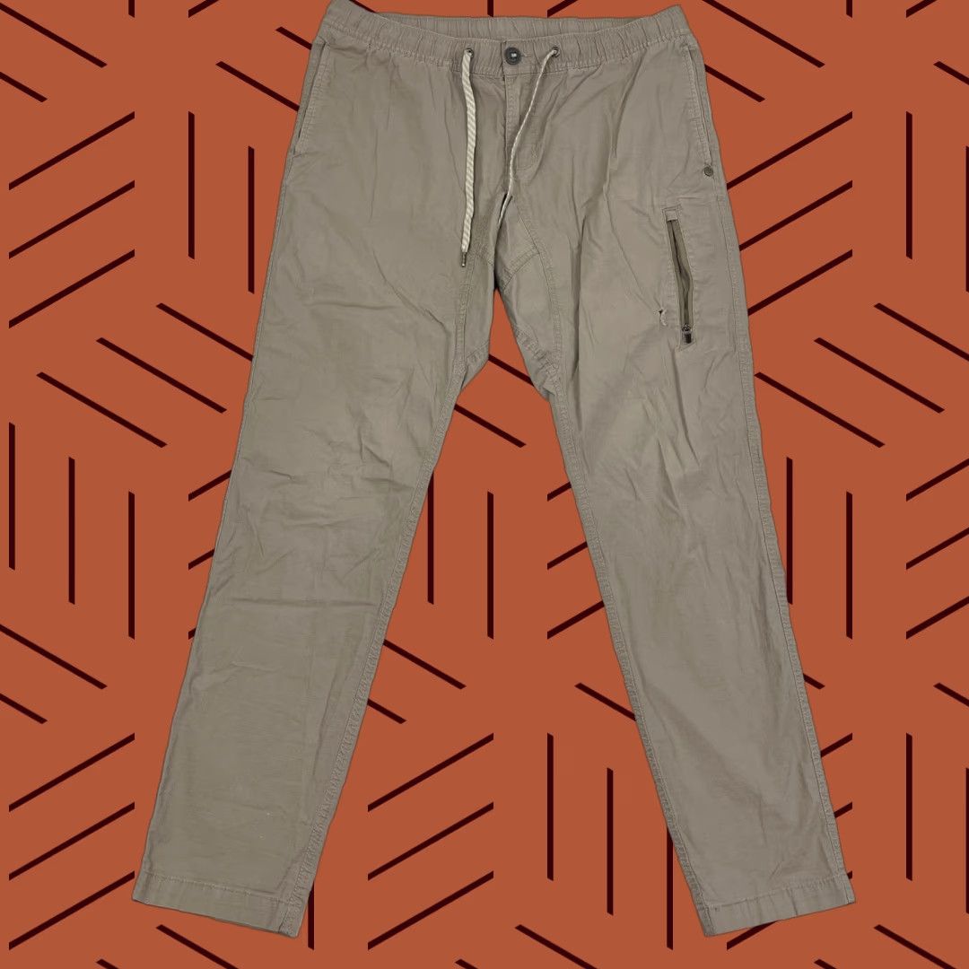 Vuori Vuori Pants Mens L x 29" Brown Ripstop Climber Utility Organic Cotton Pockets Size US 33 - 1 Thumbnail