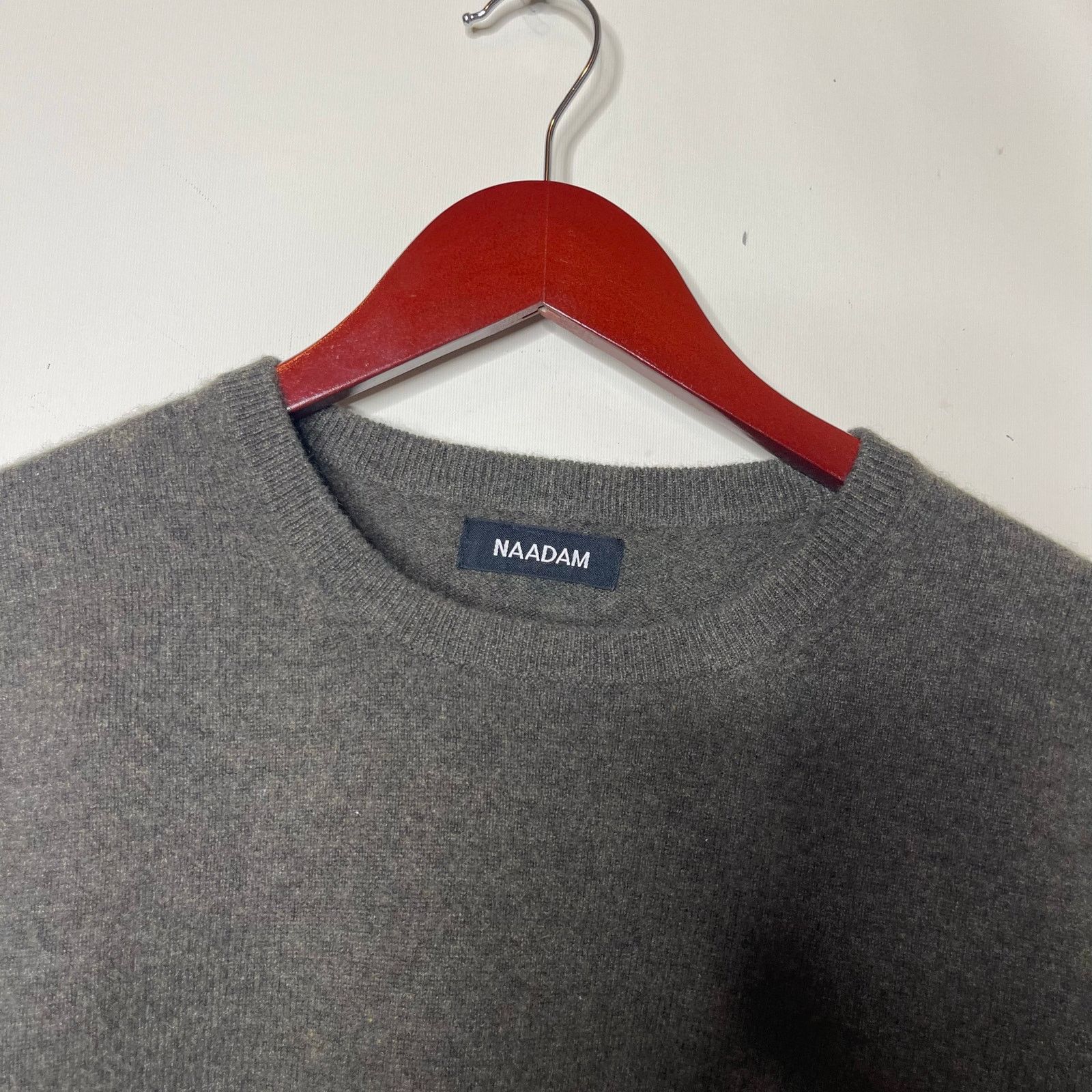 Naadam men 100% cashmere green pullover crewneck sz M
