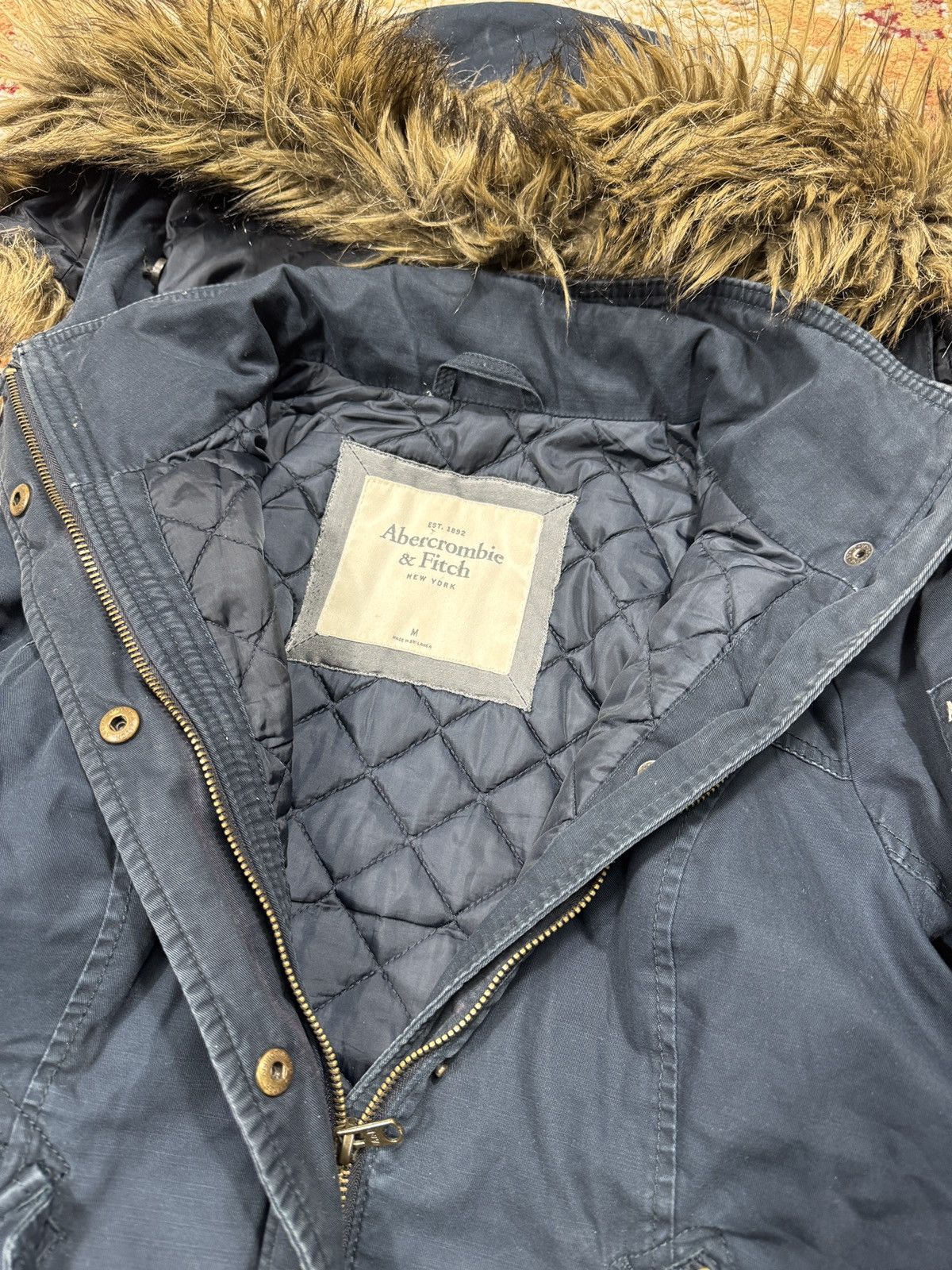 Abercrombie & Fitch × If Six Was Nine × Le Grande Bleu (L.G.B.) Y2K Vintage Cropped Jacket Boxy Fur Faux Slim Undercovet Size US S / EU 44-46 / 1 - 5 Thumbnail