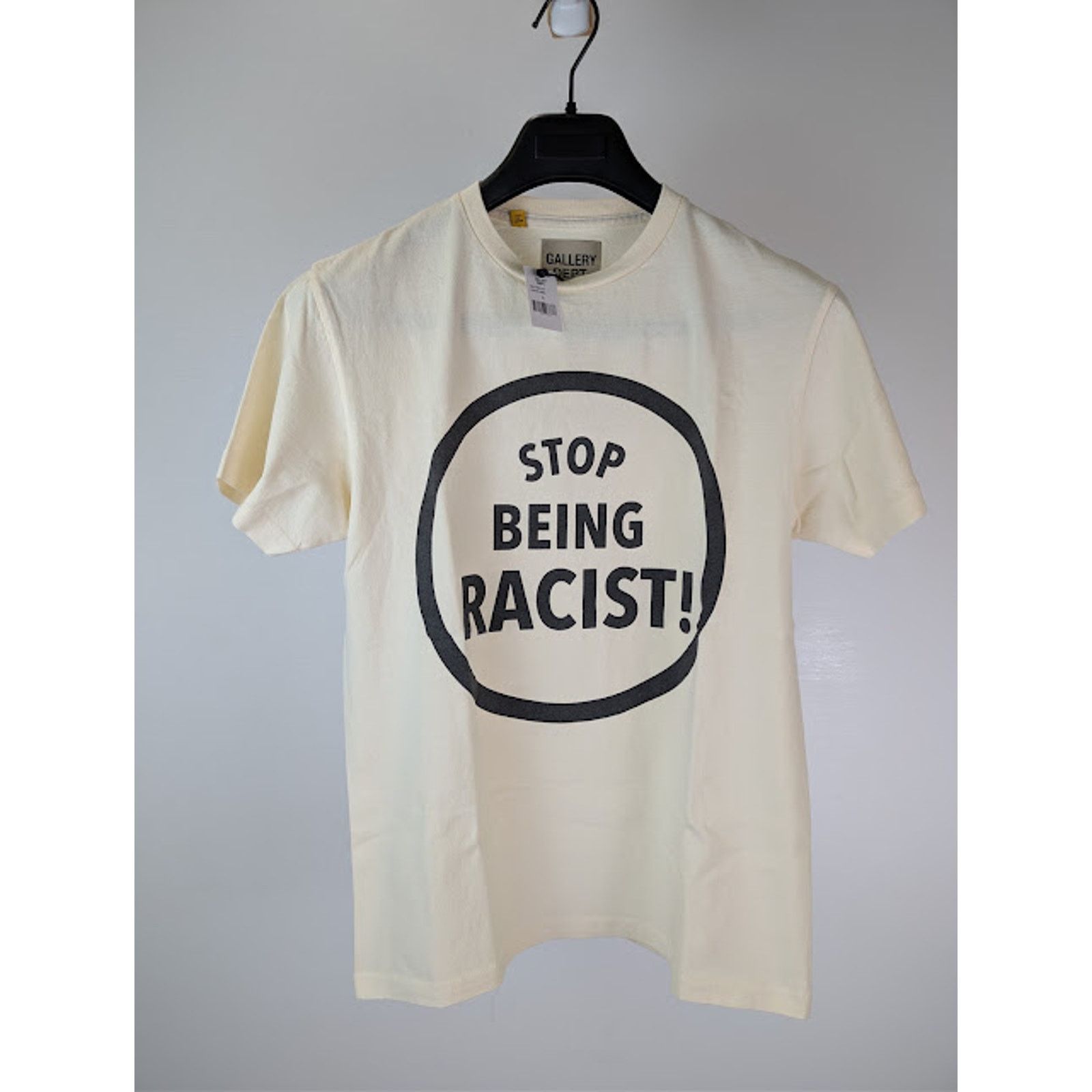 Gallery Dept. o1rshd1 Stop Being Racist T-Shirt in Cream / Neutrals XL Size US XL / EU 56 / 4 - 9 Thumbnail