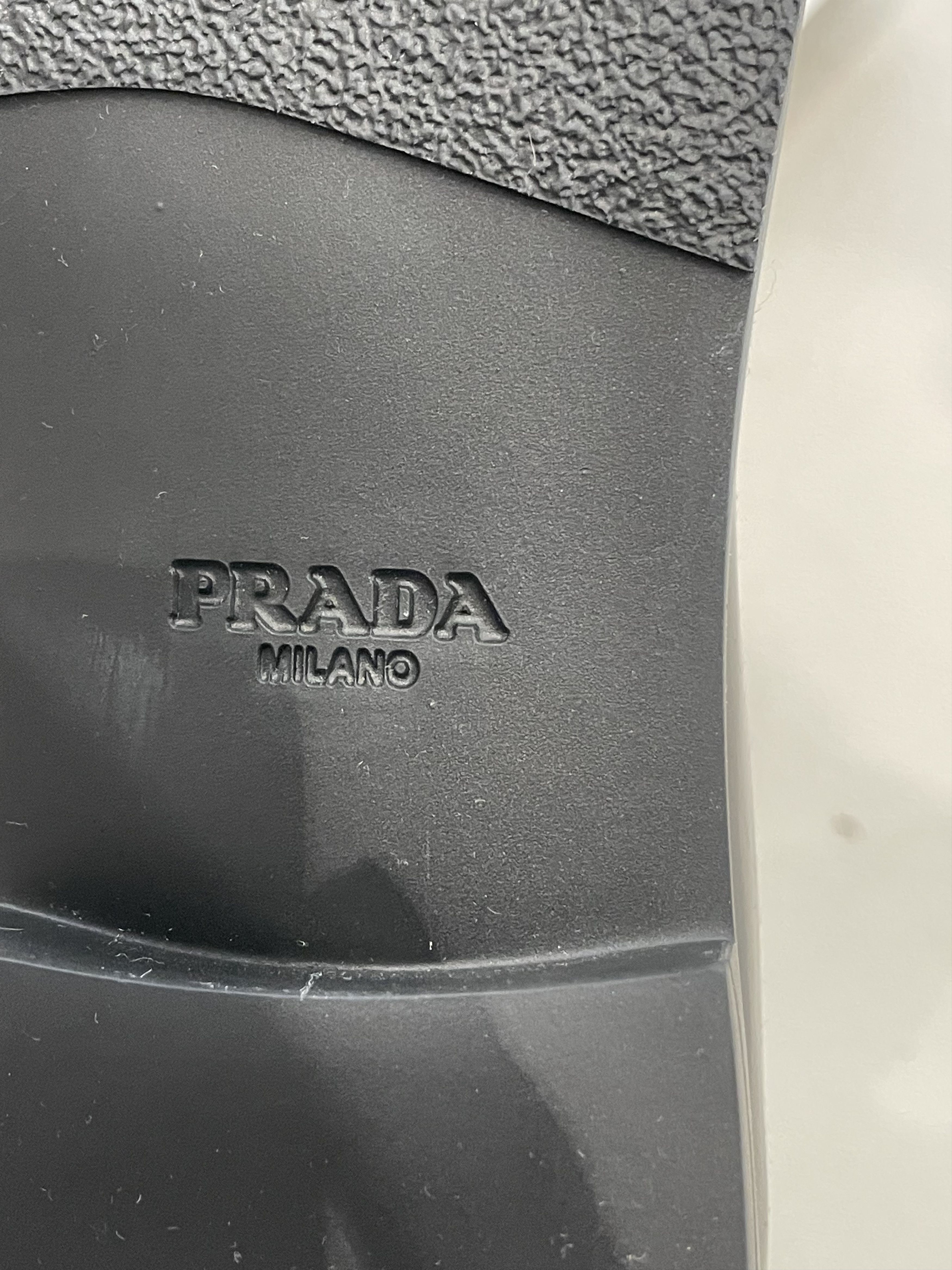 Prada Prada Lacquer Patent Leather Cross Round Toe Loafers Size US 8 / IT 38 - 8 Thumbnail