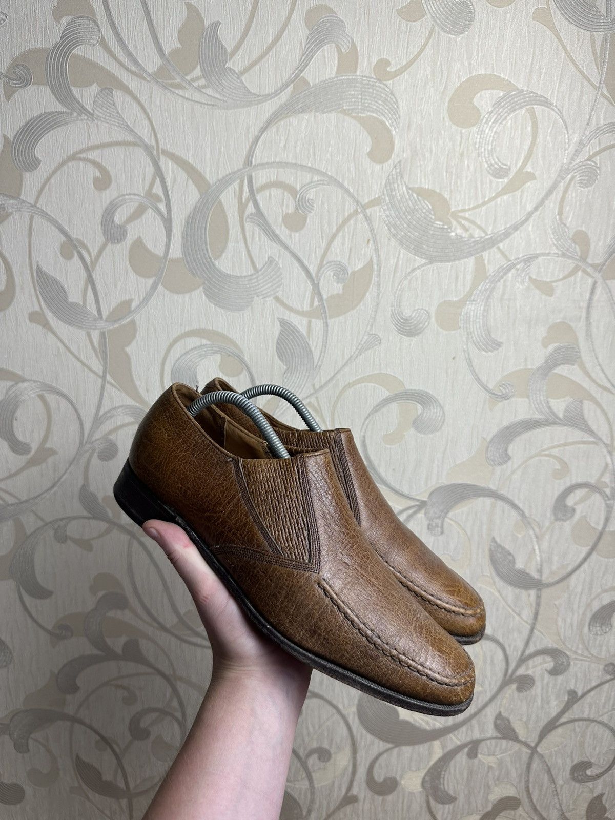 Other Vintage AS 98 Style Leather Biker Boots Low - Top Shoes 👞 Size US 9.5 / EU 42-43 - 13 Thumbnail