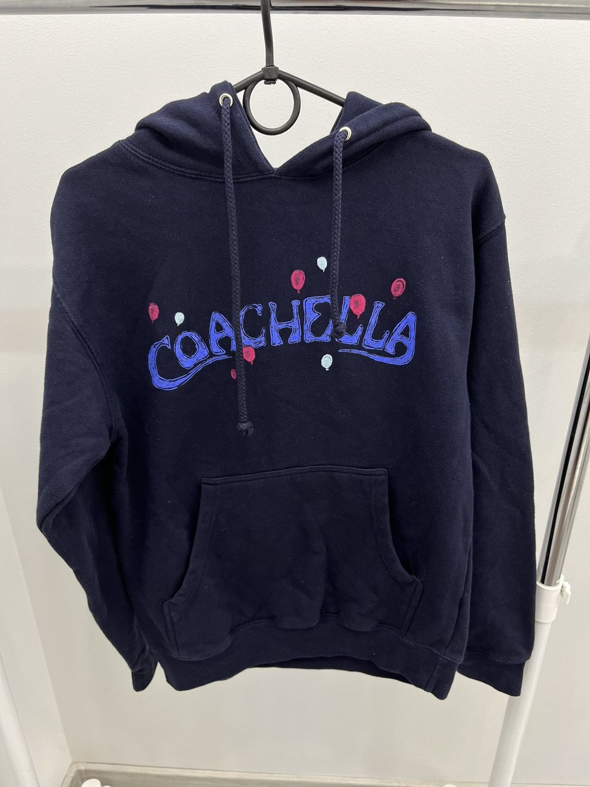 image of Cactus Plant Flea Market x Coachella 2023 Desert Festival Hoodie in Navy Blue, Men's (Size Small)