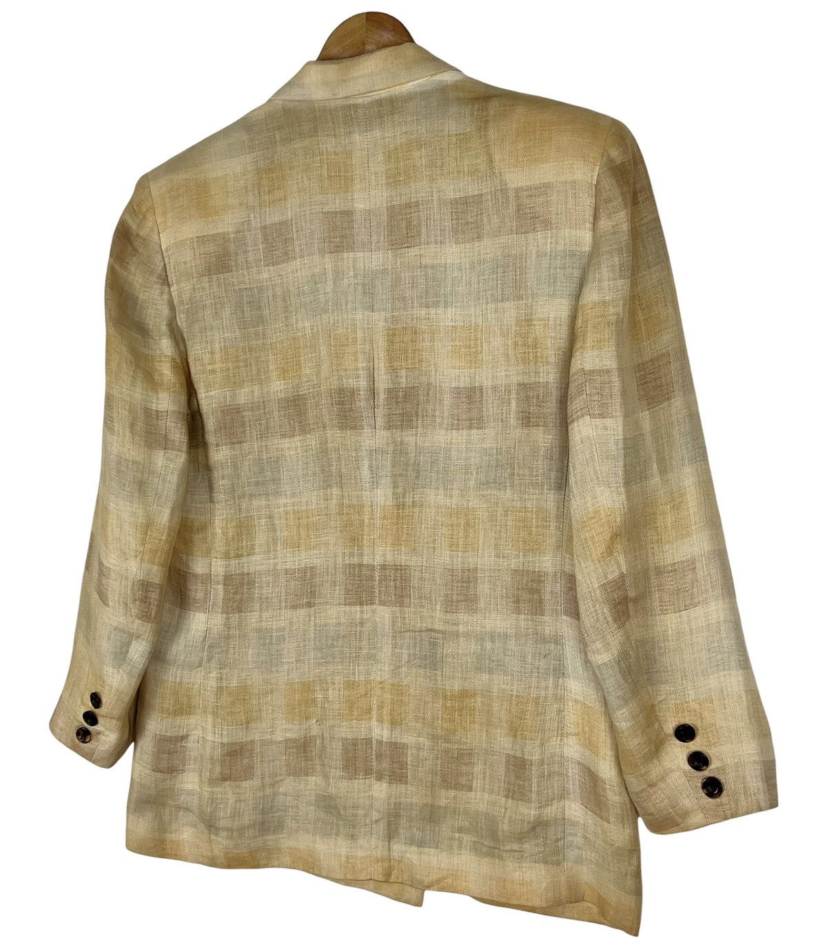 Dior 90s Vintage Christian Dior Linen Jacket Size L / US 10 / IT 46 - 5 Thumbnail