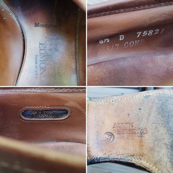 Allen Edmonds × Vintage Vintage 80s Allen Edmonds Montague Kiltie Monk Strap Loafer Size US 8.5 / EU 41-42 - 8 Thumbnail