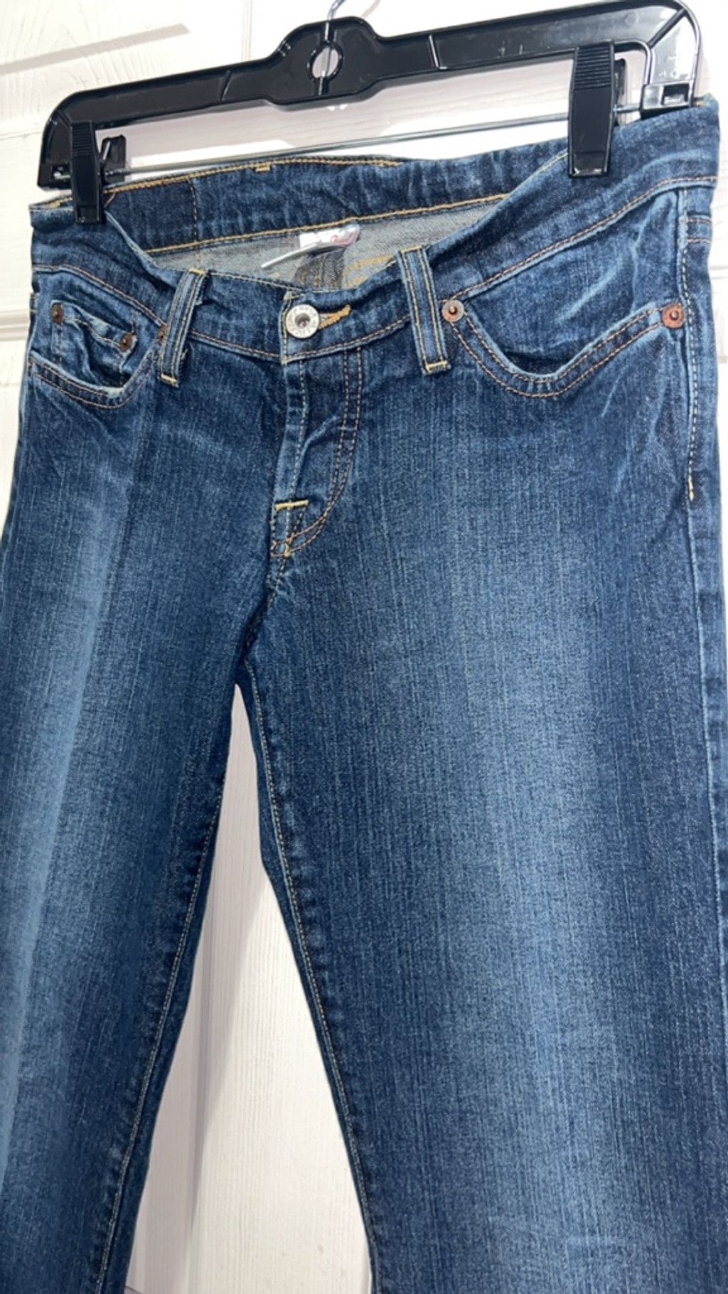 Lucky Brand Women's Lucky Brand Blue Boot Cut Jeans Size 4/27 lil Maggie Size 27" / US 4 / IT 40 - 2 Thumbnail