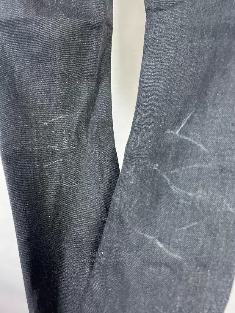 Saint Laurent Paris Saint Laurent Paris Black Distressed Denim Pants Size 25" / US 0 / IT 36 - 3 Thumbnail